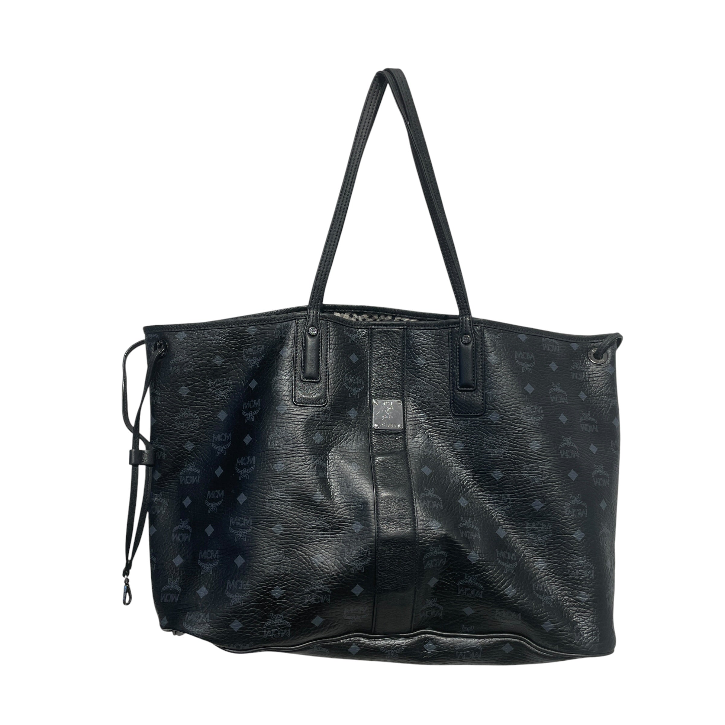 MCM/Tote Bag/Monogram/Leather/BLK/LIZ SHOPPER REVERSABLE view 1