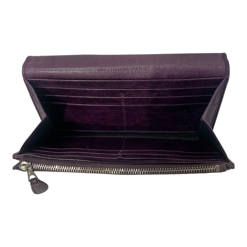 BALENCIAGA/Long Wallet/Leather/PPL/Silver Hardware