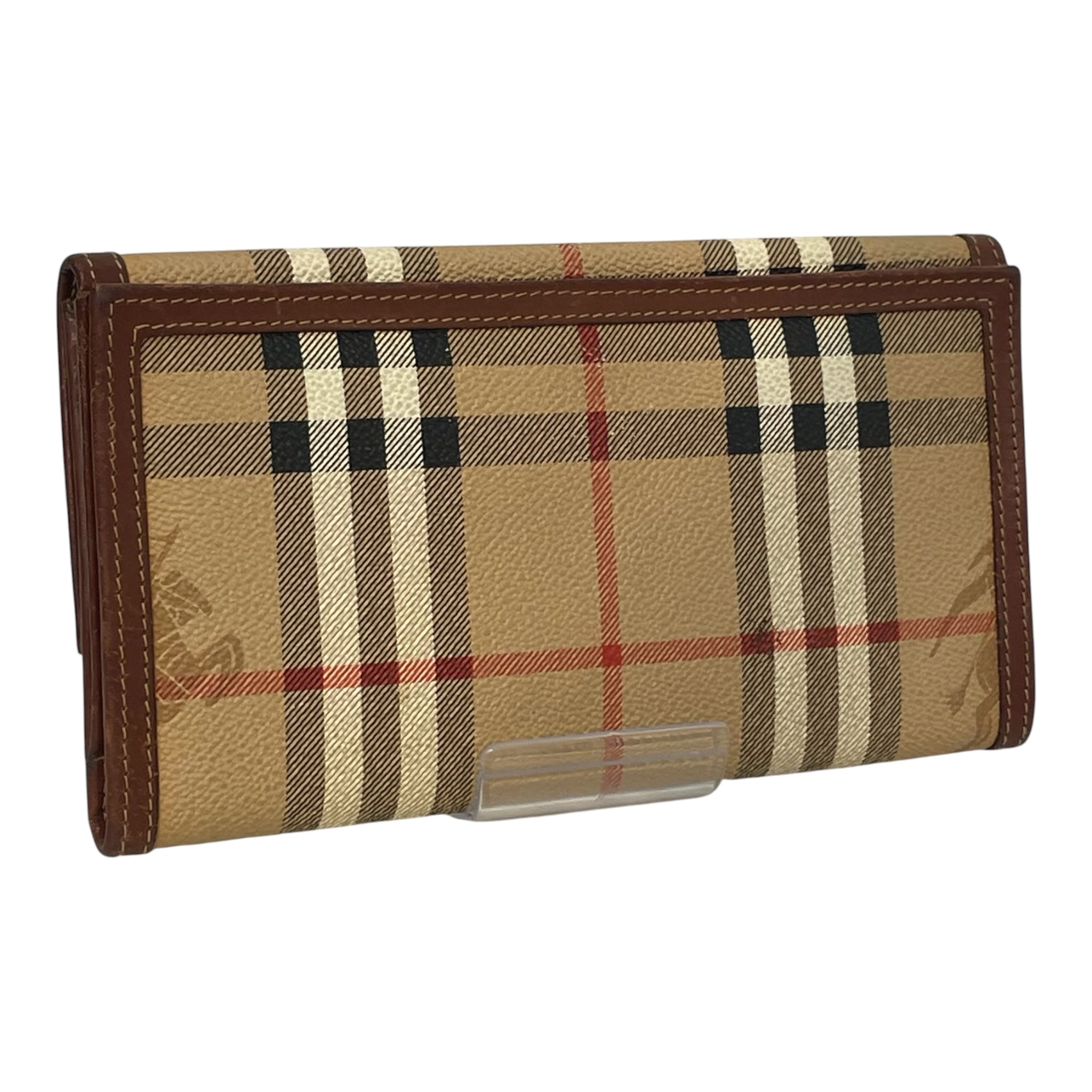 BURBERRYS/Trifold Wallet/Tartan/Leather/BEG/L's/ view 2