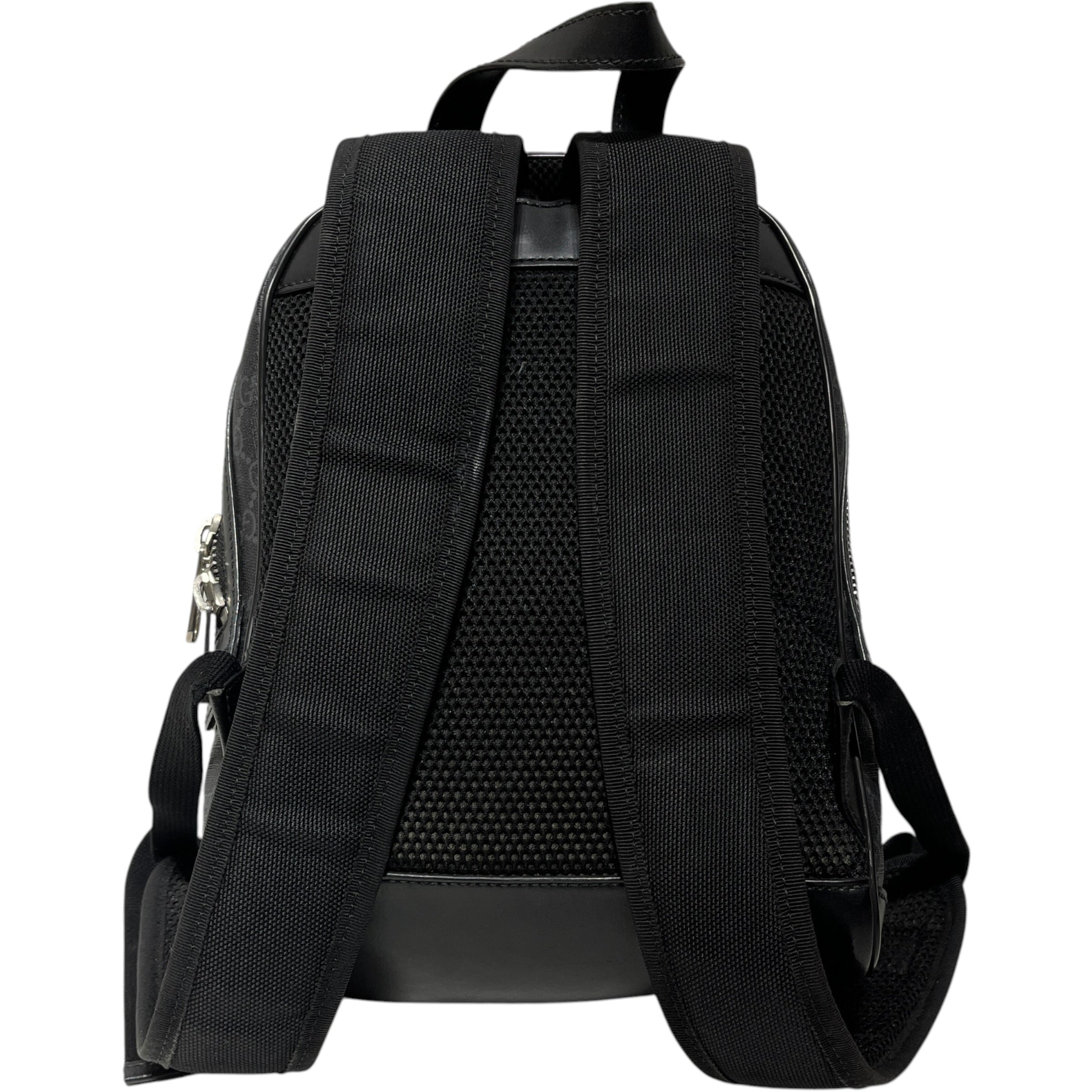GUCCI/Backpack/Monogram/Leather/BLK/Mini GG Supreme view 2