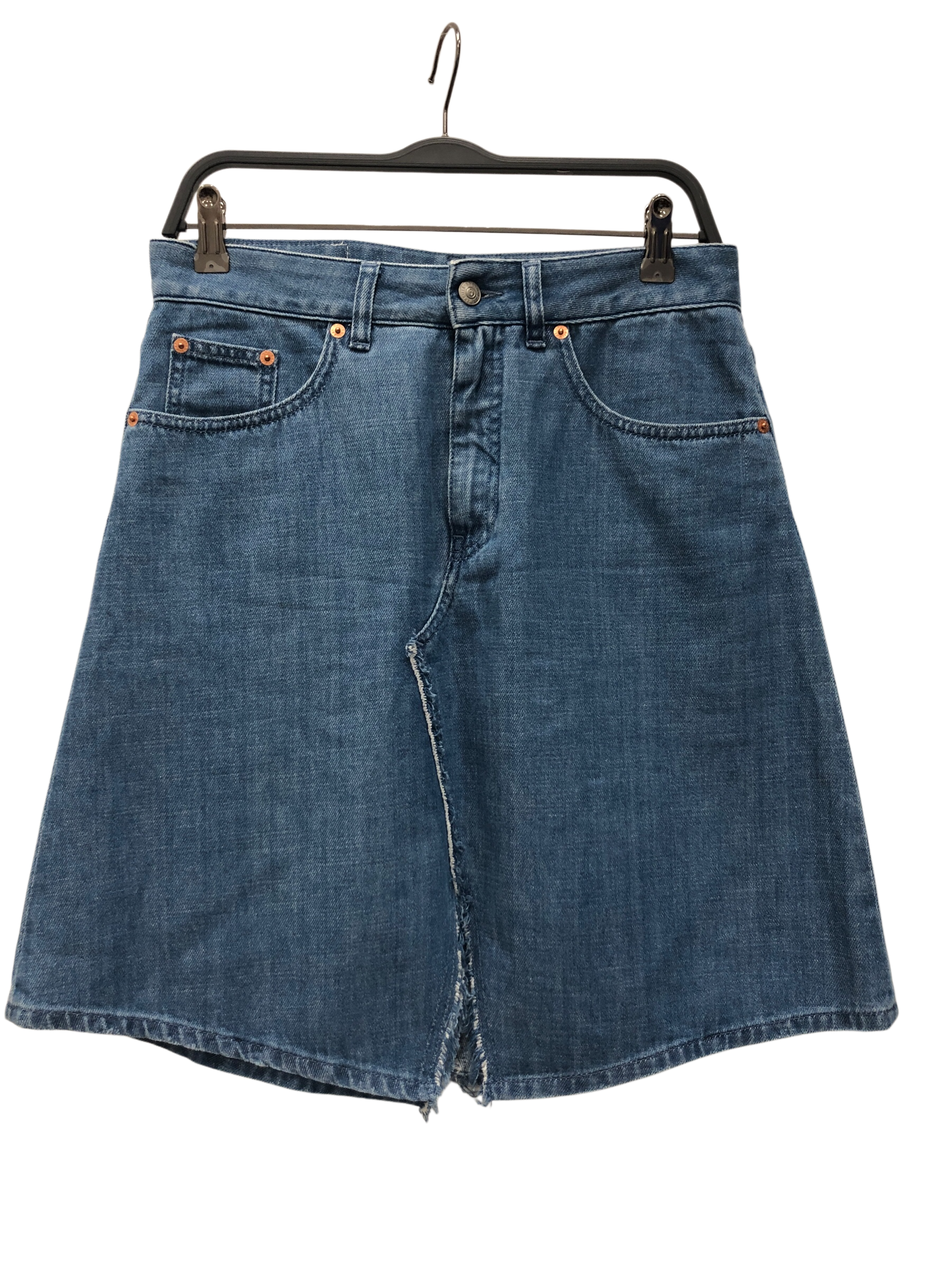 MM6/Skirt/42/Cotton/IDG/Distressed Mini Skirt view 1