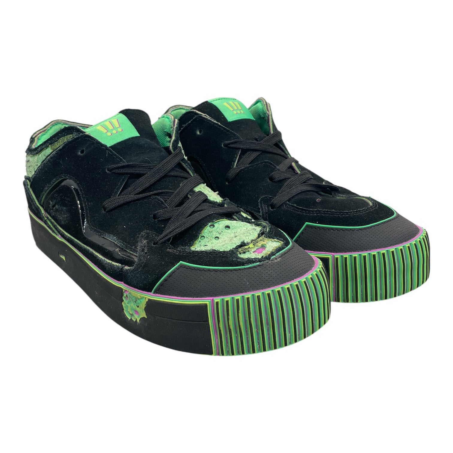 MSCHF/Low-Sneakers/US 12/All Over Print/Cotton/BLK/ view 1