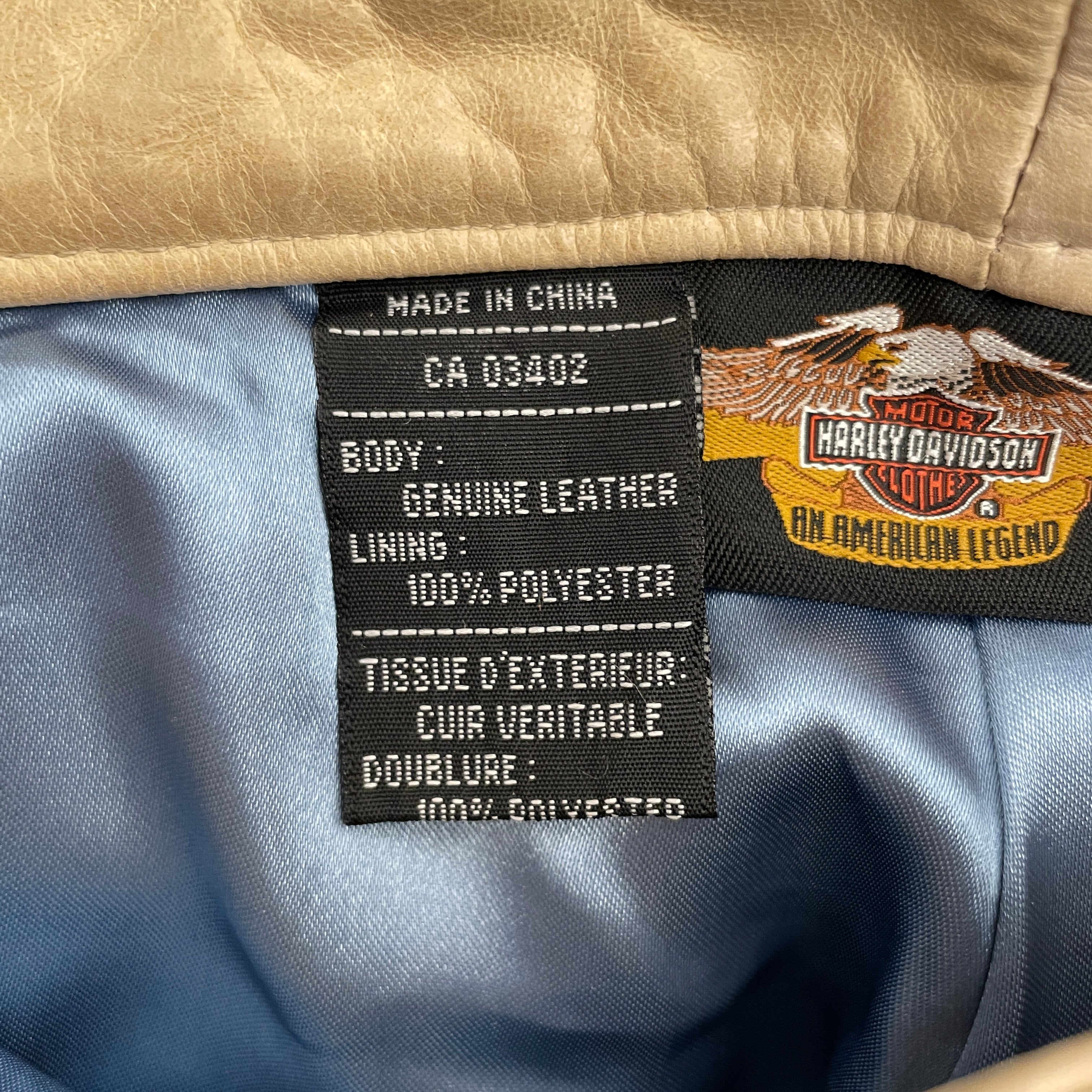 HARLEY DAVIDSON/Bootcut Pants/34/Leather/CRM/ view 3