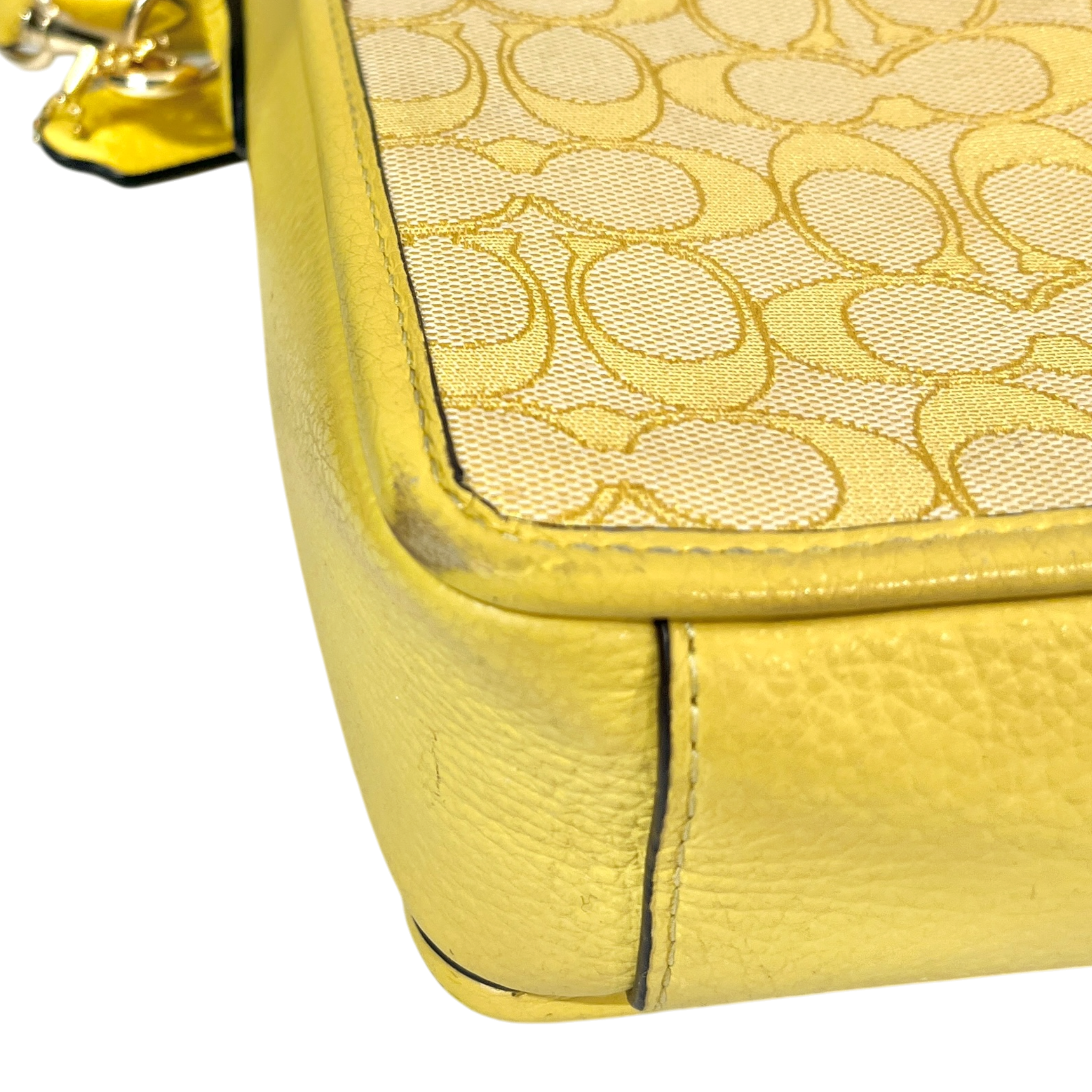 COACH/Cross Body Bag/Monogram/YEL/LONNIE CROSSODY view 7