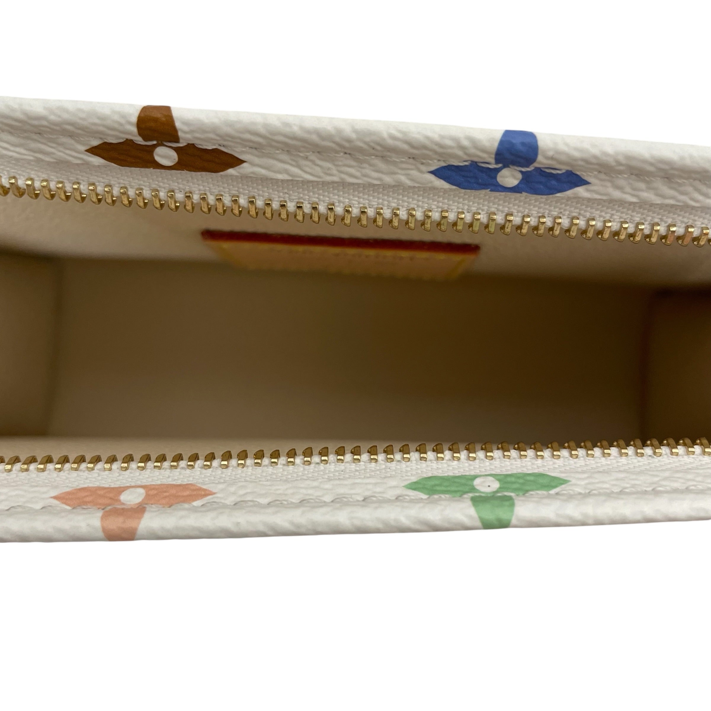 LOUIS VUITTON/Pouch/Monogram/Leather/WHT/murakami lv x tm toiletry pouc view 5