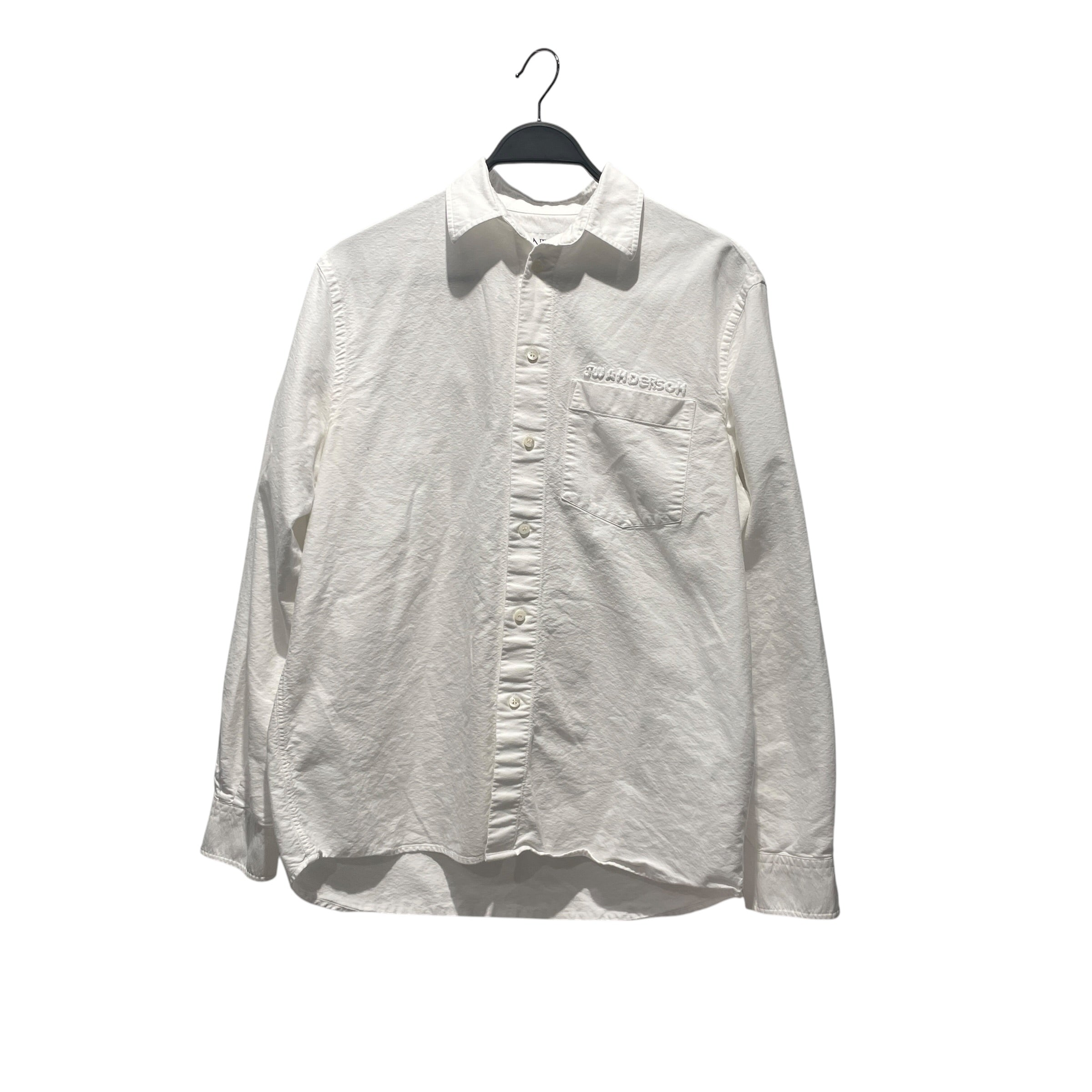 JW ANDERSON(J.W.ANDERSON)/Polo Shirt/M/Cotton/WHT/WHITE ON WHITE LOGO view 1
