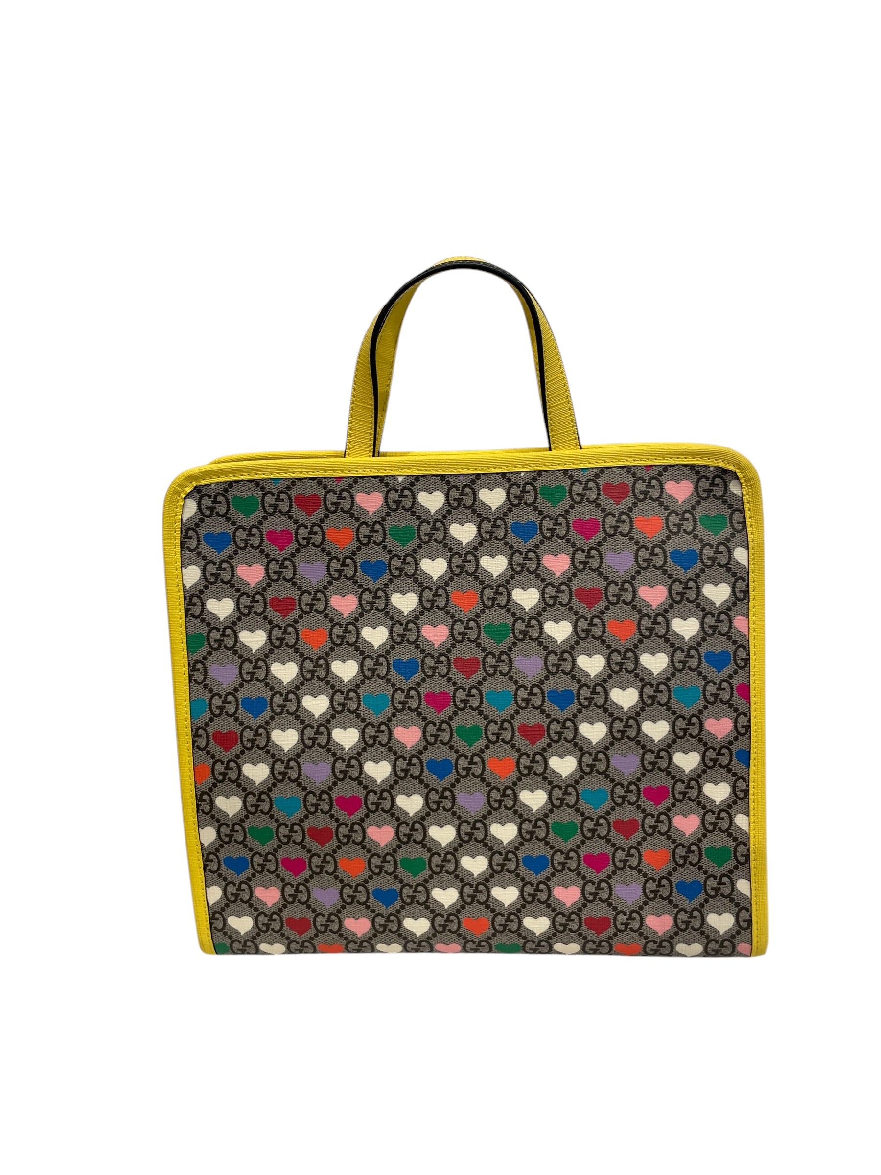 GUCCI/Tote Bag/All Over Print/Leather/MLT/GUCCI GG SUPREME HEARTS TOTE view 4