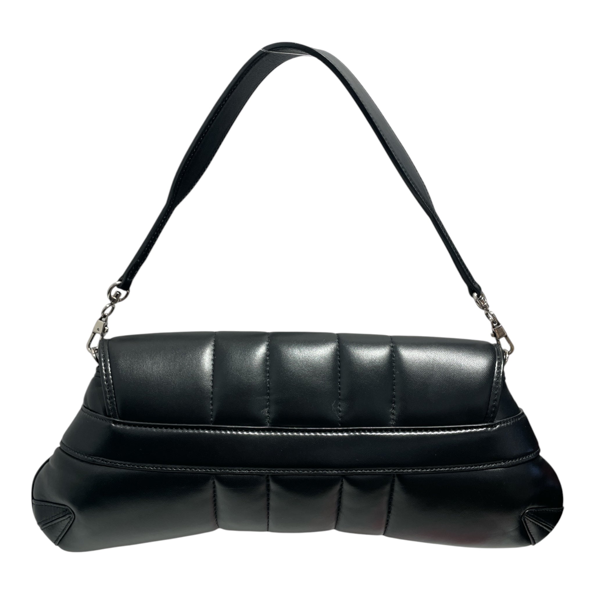 GUCCI/Hand Bag/Leather/BLK/Horsebit Chain medium view 2