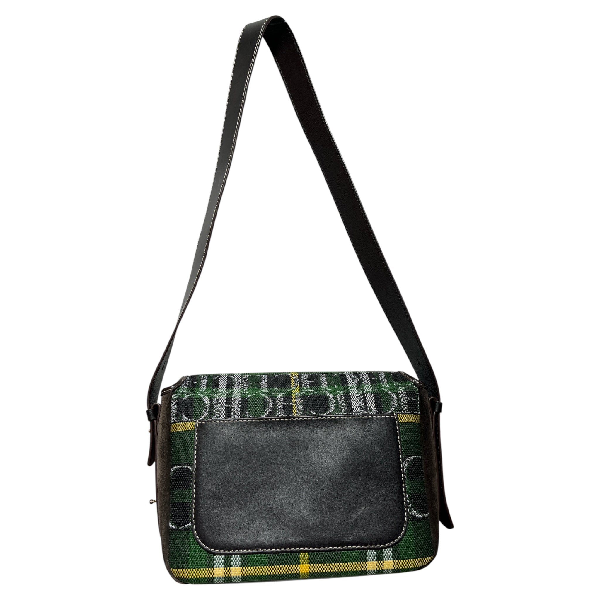 CAROLINA HERRERA/Cross Body Bag/M/Hombre Check/GRN/ view 4