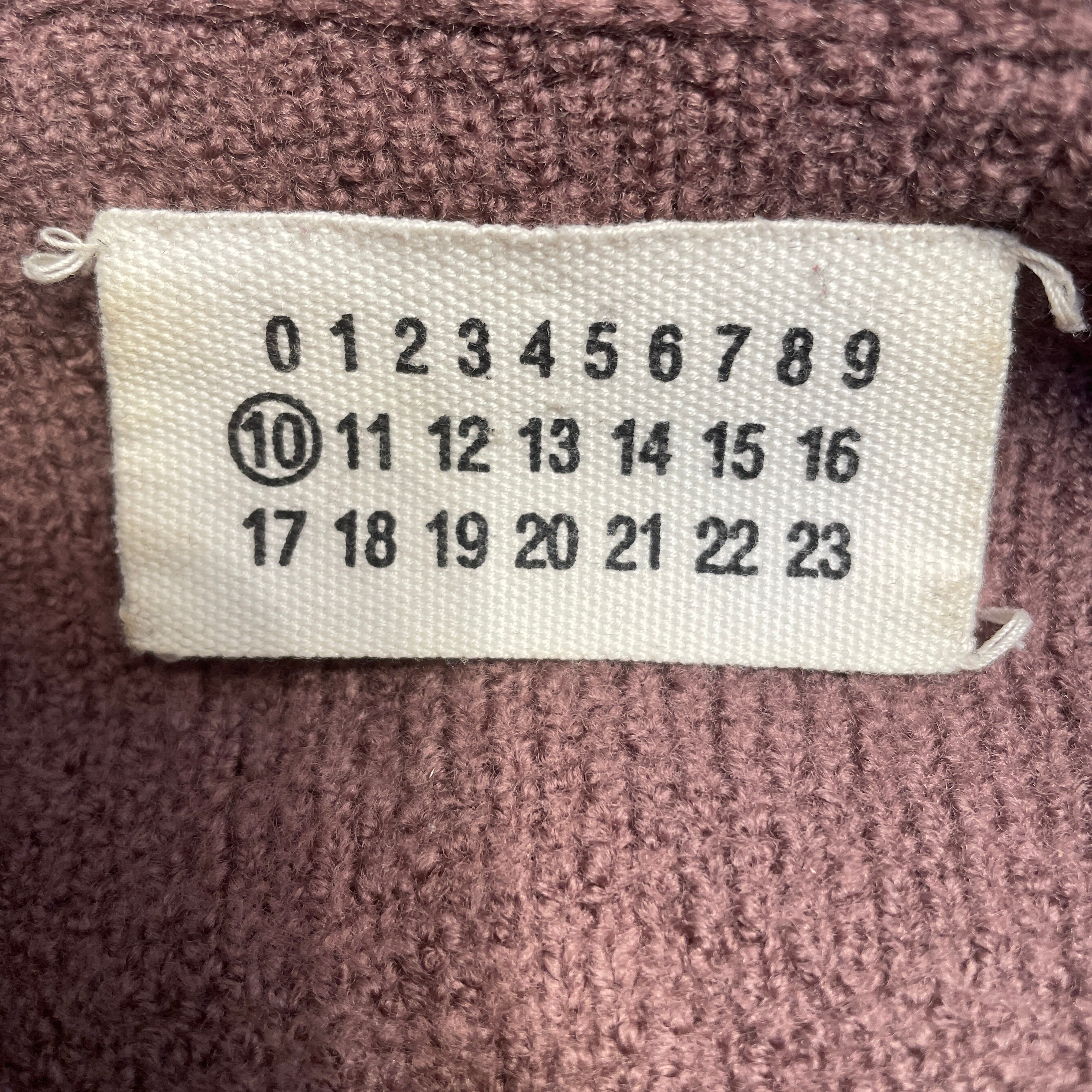 Maison Margiela/Cardigan/10/Cotton/PNK/VELOUR view 3