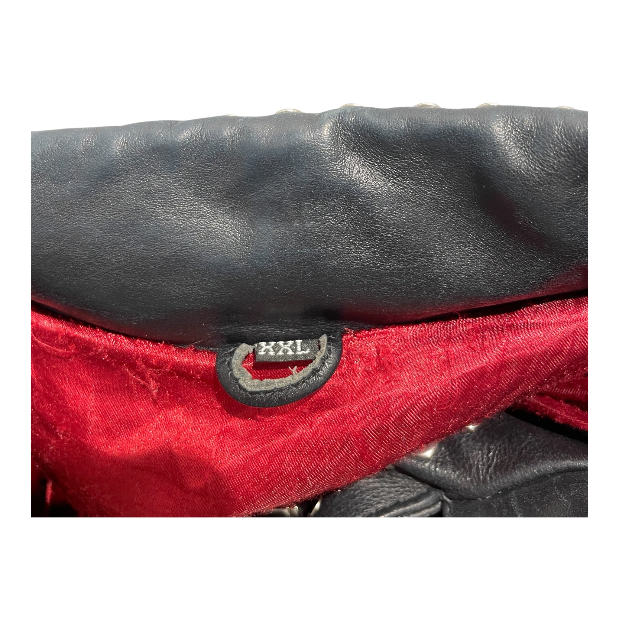 VINTAGE/Leather Jkt/XXL/Leather/BLK/STUDDED view 3