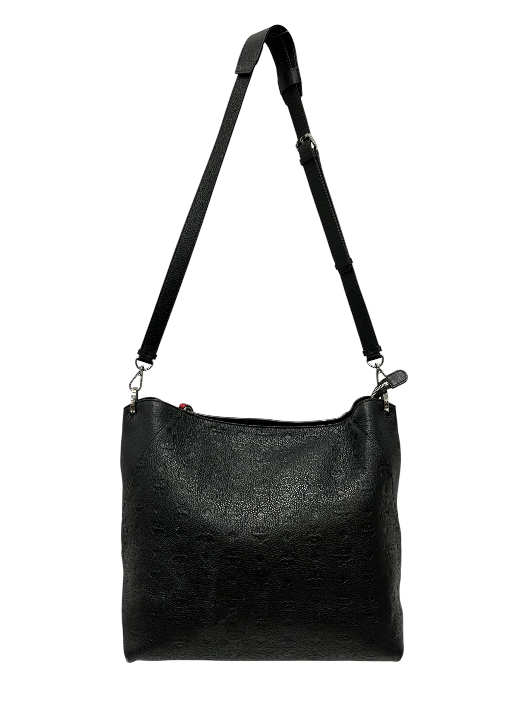 MCM/Cross Body Bag/Monogram/Leather/BLK/Klara Hobo view 2