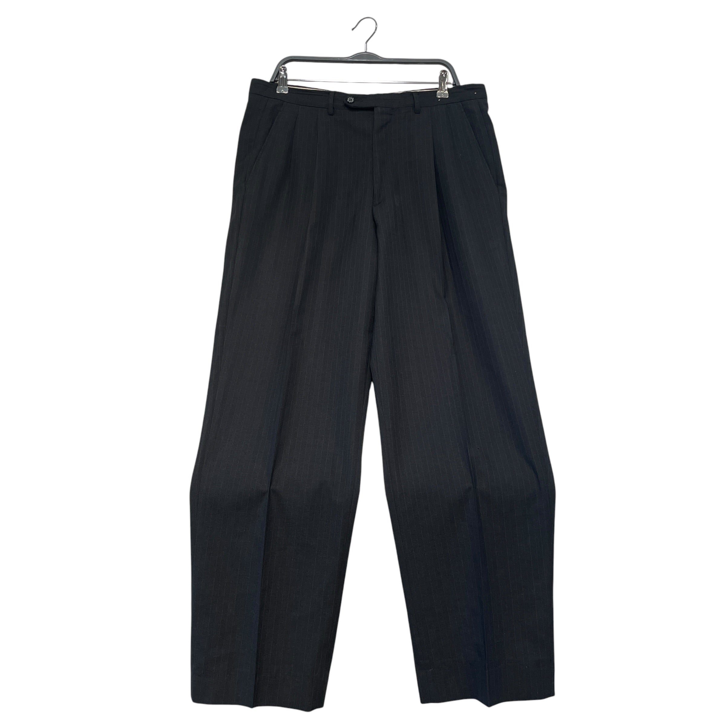 YVES SAINT LAURENT/Pants/Cotton/BLK/Stripe/Pinstripe Slacks view 1