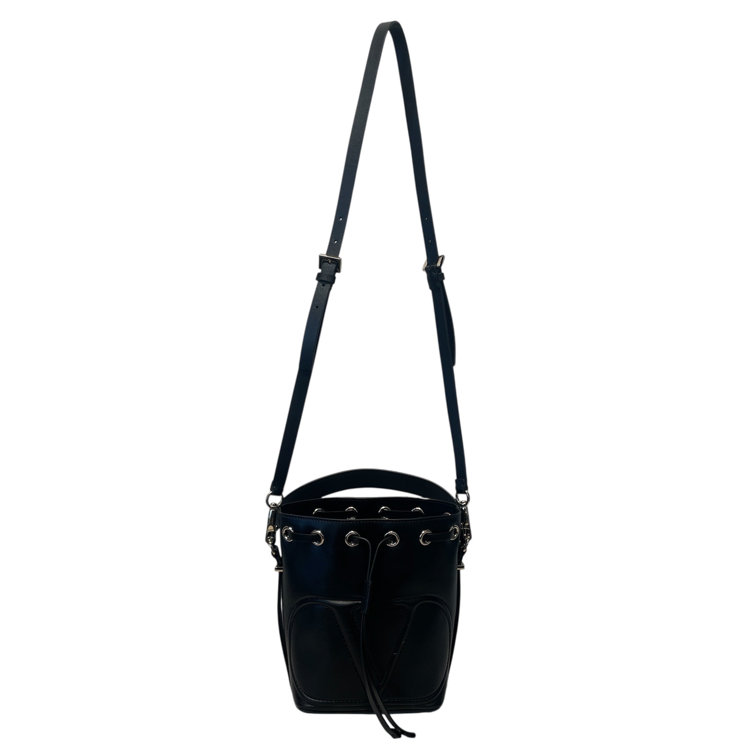 VALENTINO GARAVANI/Bag/Leather/BLK/BUCKET BAG view 1