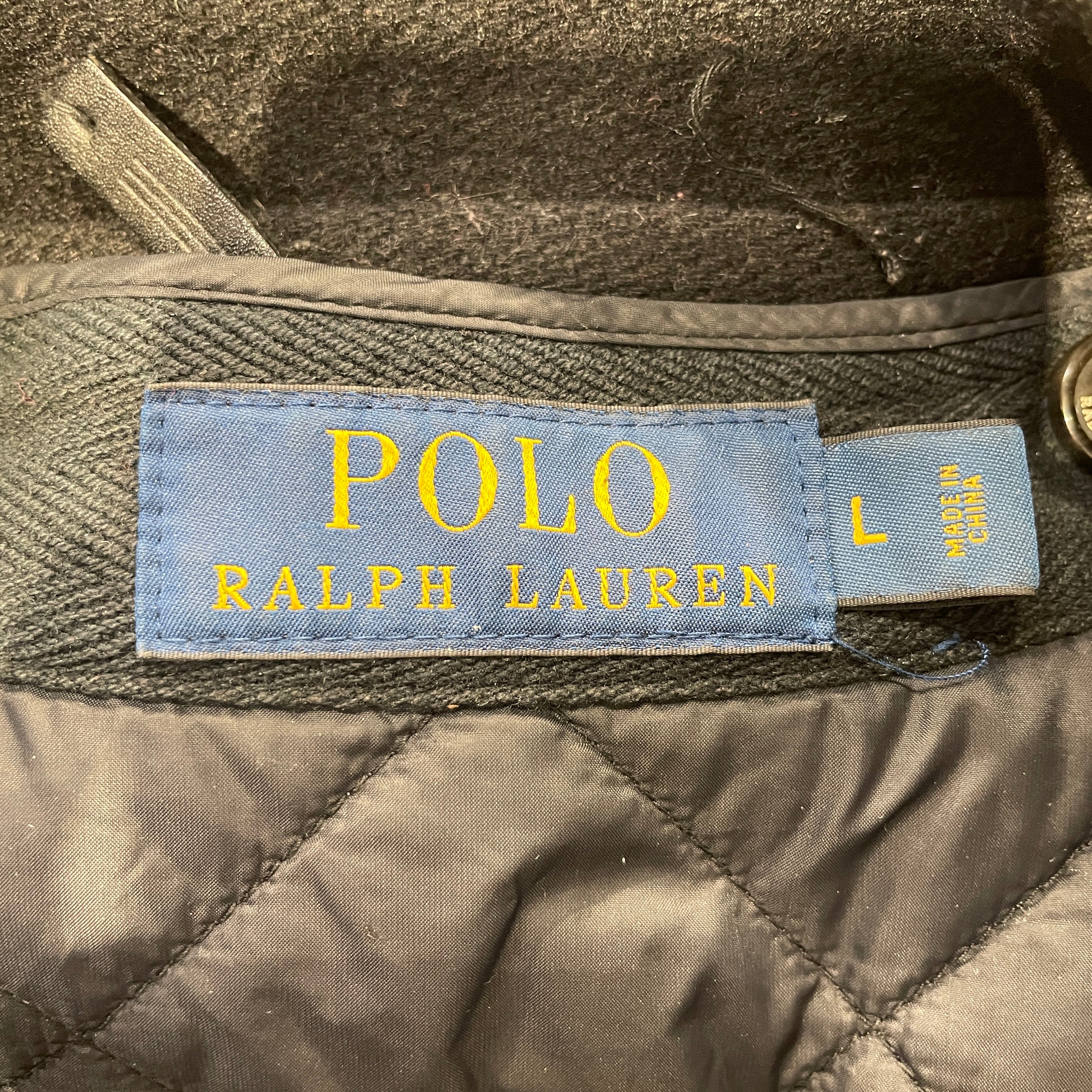 POLO RALPH LAUREN/Jacket/L/Wool/BLK/PRL WOOL COAT WITH REM LINING view 4