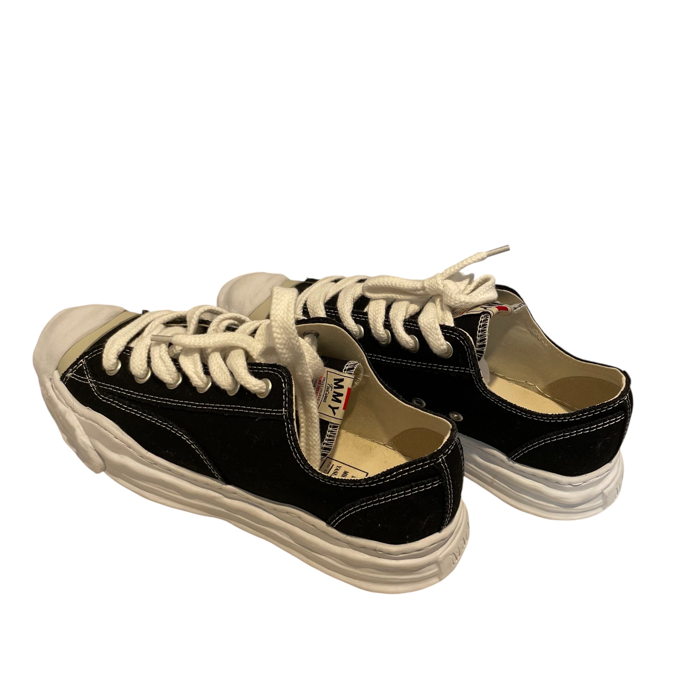 MIHARA YASUHIRO/Low-Sneakers/US 13/Cotton/BLK/A05fw702/sublime meets/hank og view 2