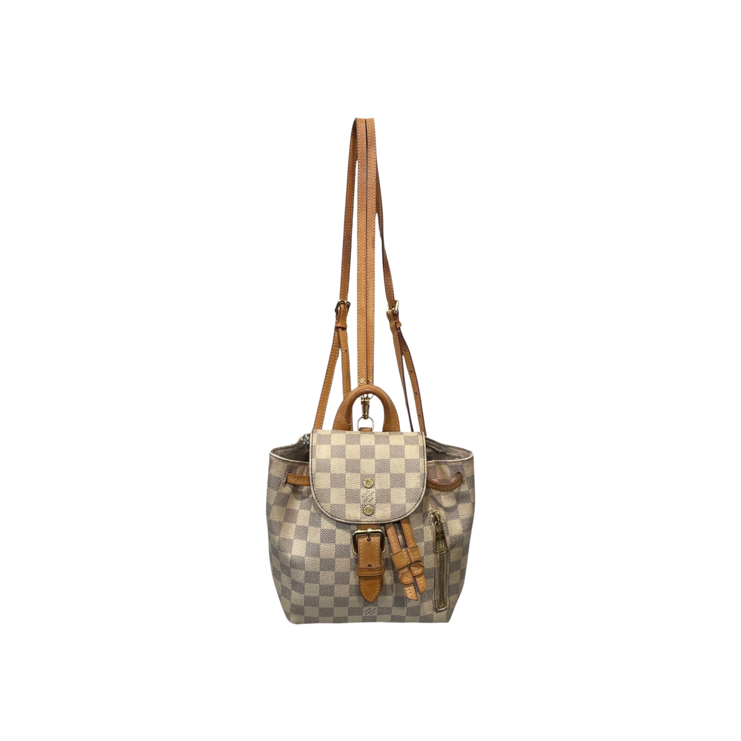 LOUIS VUITTON/Backpack/Hombre Check/CRM/DAMIER AZUR SPERONE BB view 1