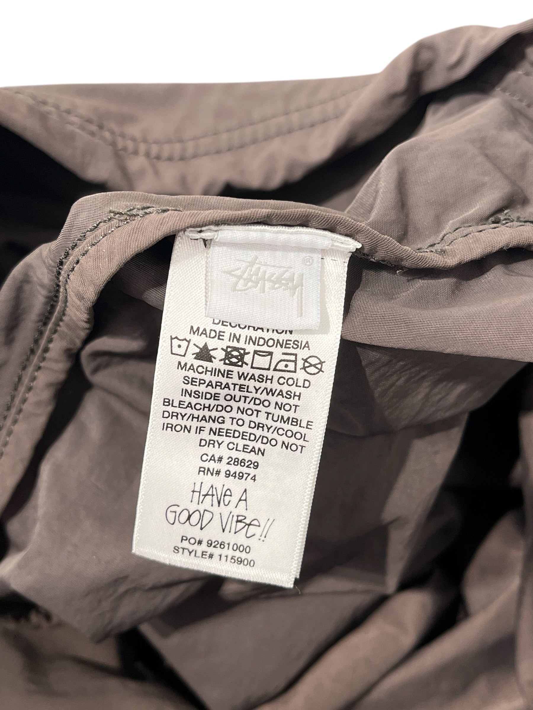 STUSSY/Jacket/L/Nylon/BRW/HOODED FULL ZIP WHITTESIDELOGO view 4