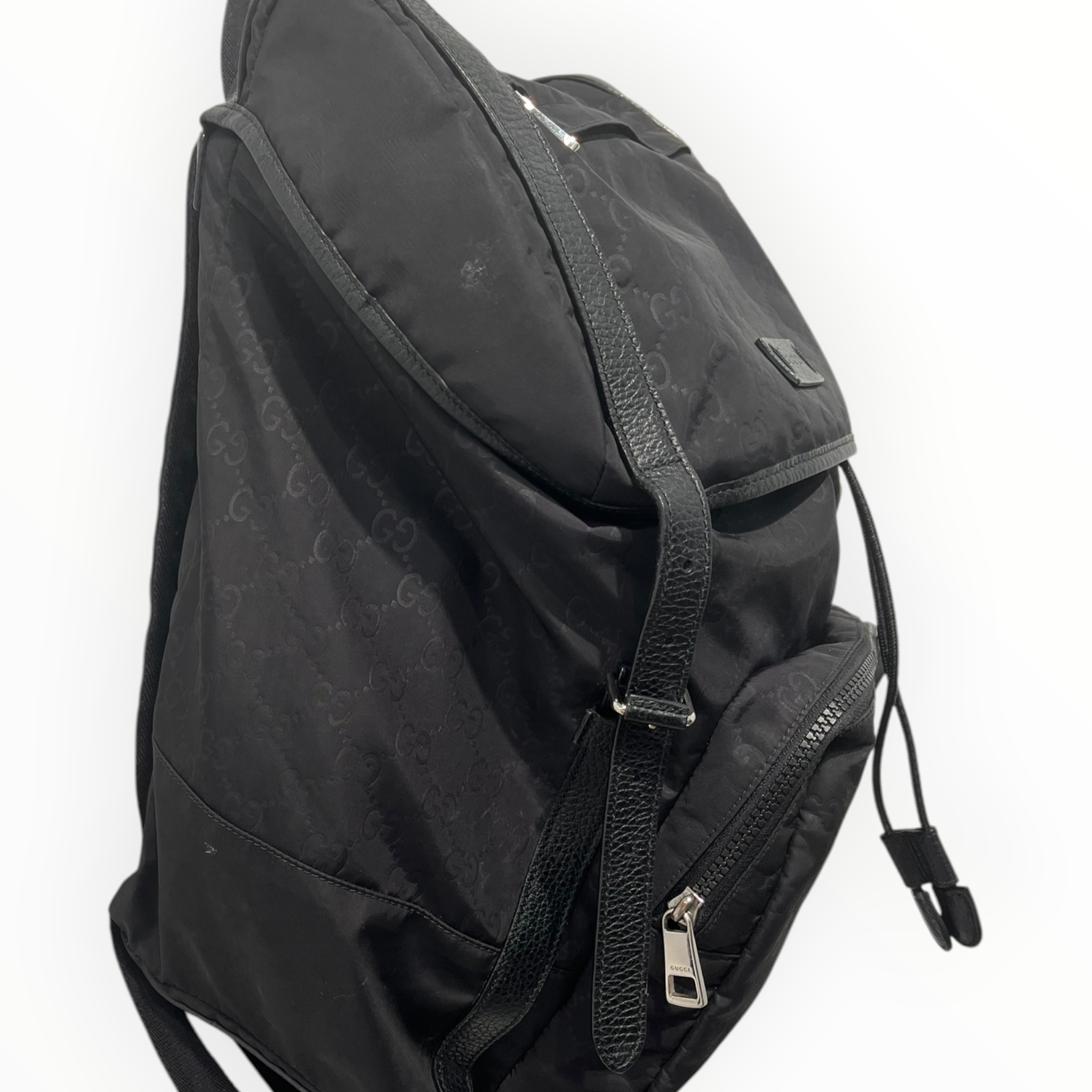 GUCCI/Bag/Monogram/Nylon/BLK/GUCCI MONOGRAM BACKPACK view 4