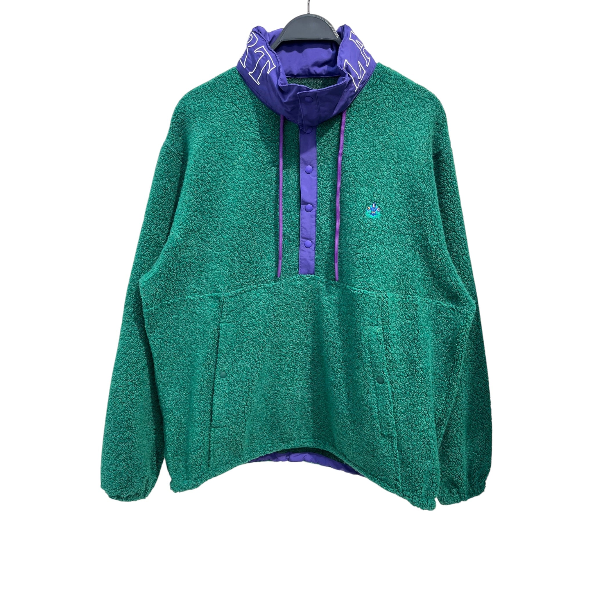LAZYPORT SPORTING CLUB/Tops/M/Wool/GRN/Oversize/1/4 BUTTON UP view 1