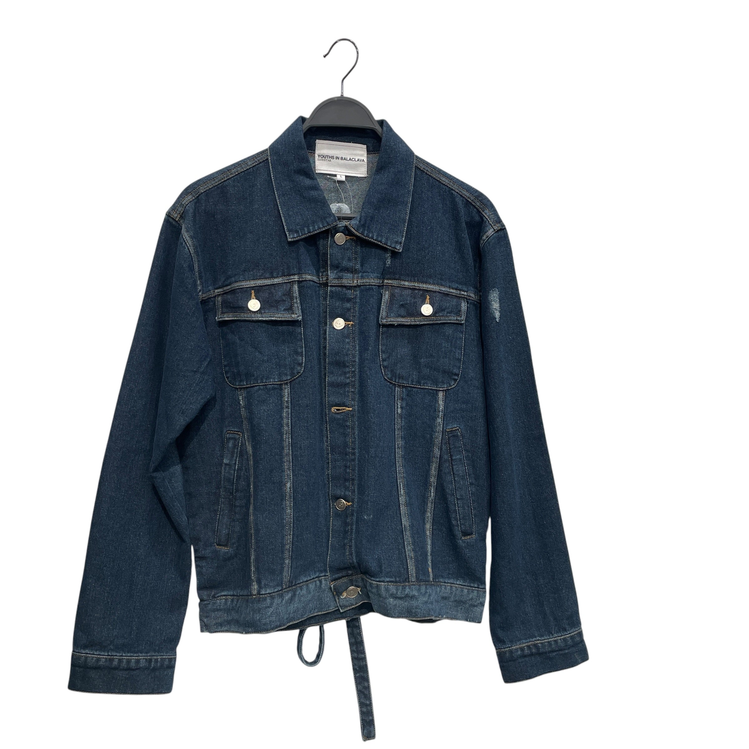 YOUTHS IN BALACLAVA/Denim Jkt/L/Denim/BLU/"GODSTAR" embroidered view 1