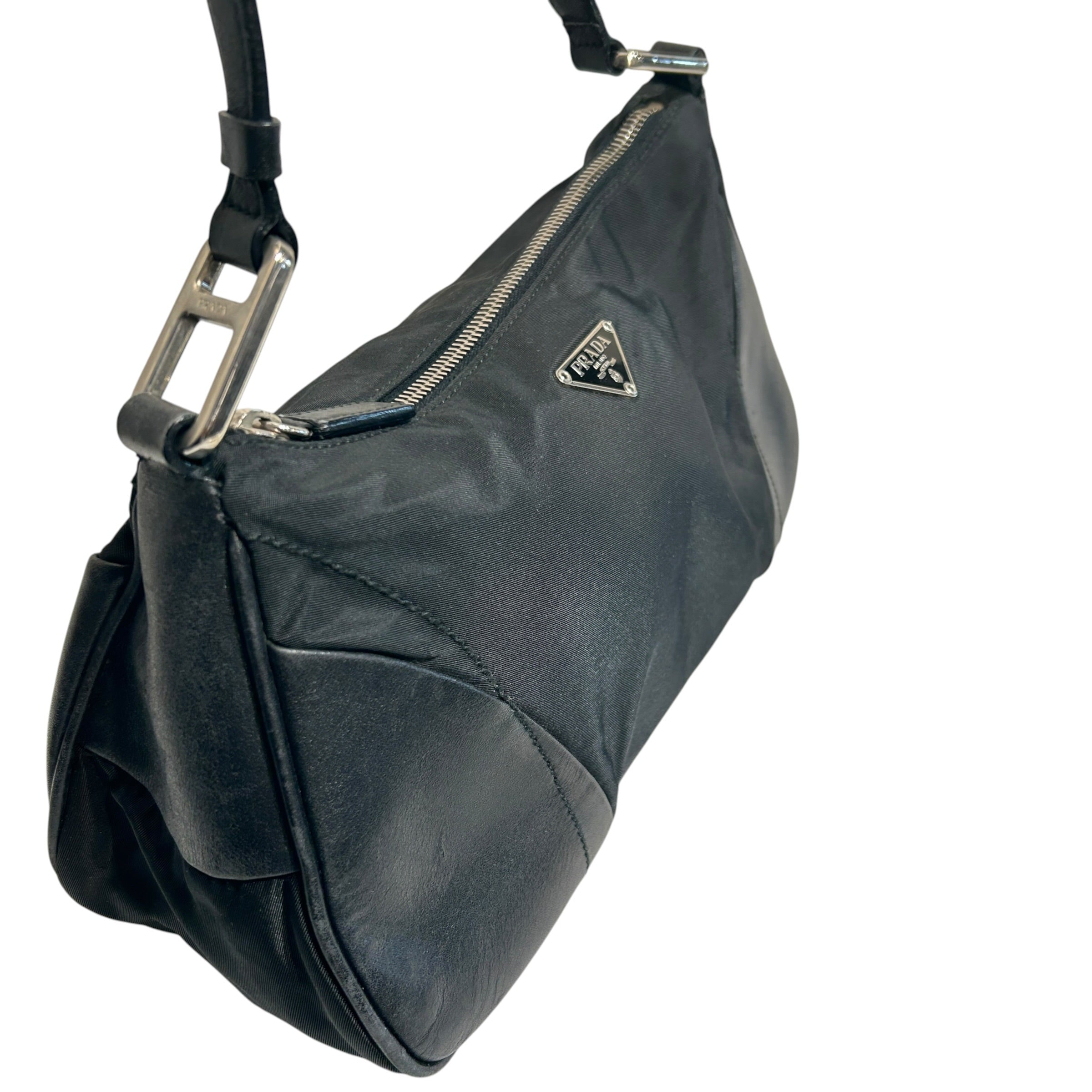PRADA/Hand Bag/Nylon/BLK/TESSUTO NYLON/LEATHER ACCENTS view 6