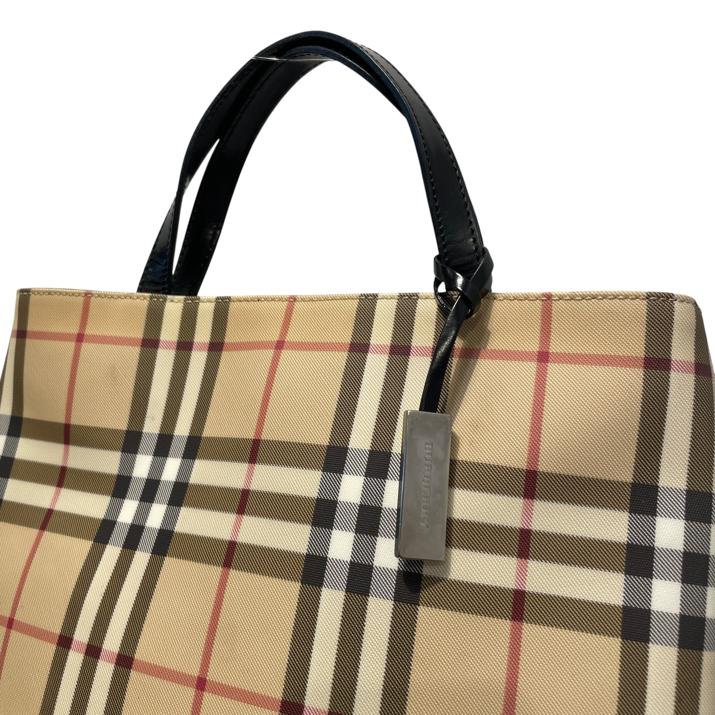 BURBERRY/Tote Bag/Stripe/Leather/BRW/Nova Check Tote view 2