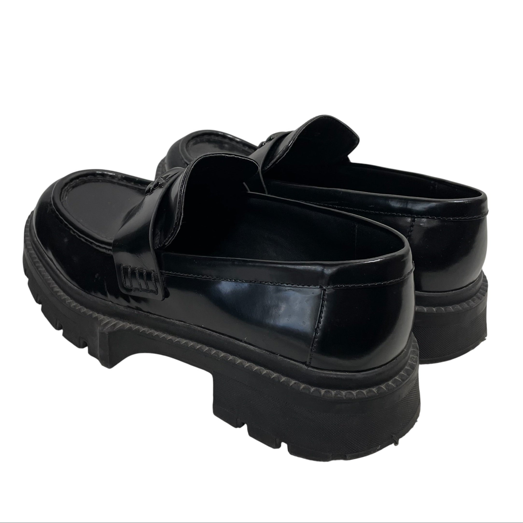 COACH/Low-Sneakers/US 8.5/Leather/BLK/ view 2