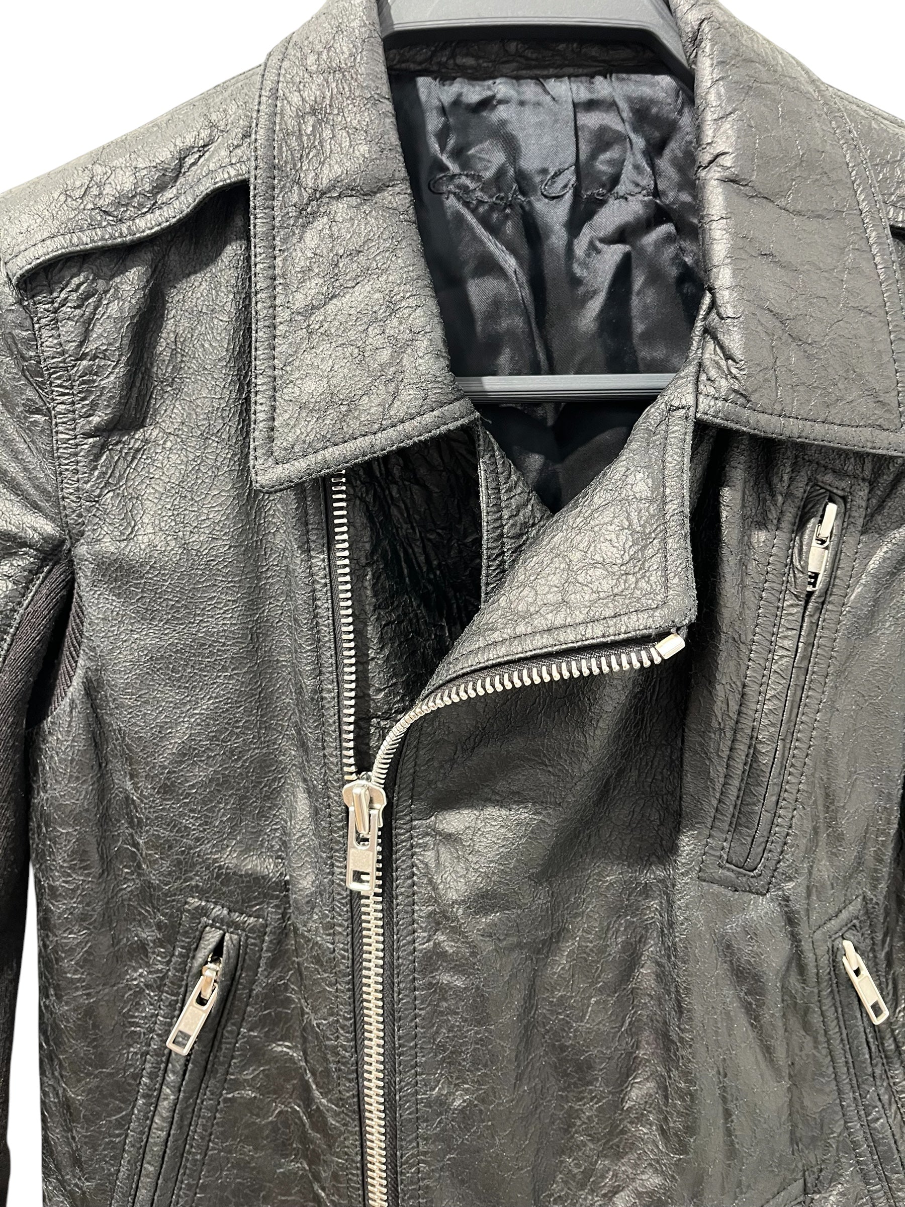 Rick Owens/Leather Jkt/6/Leather/BLK/RP15F1703-LD view 9
