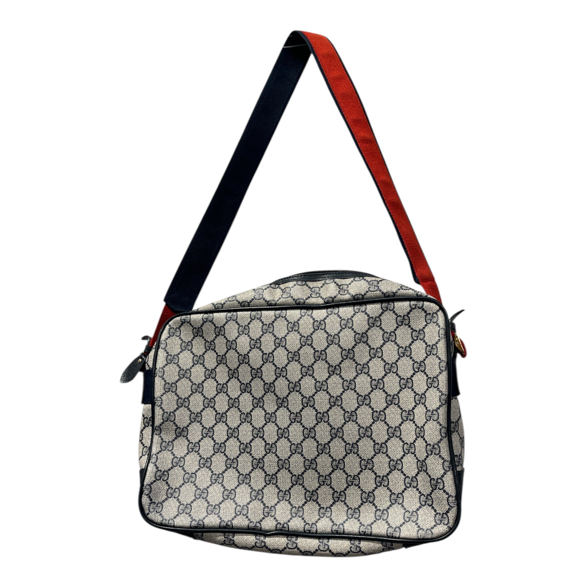 GUCCI/Cross Body Bag/Monogram/Leather/CRM/MESSENGER BAG TRAVEL view 2