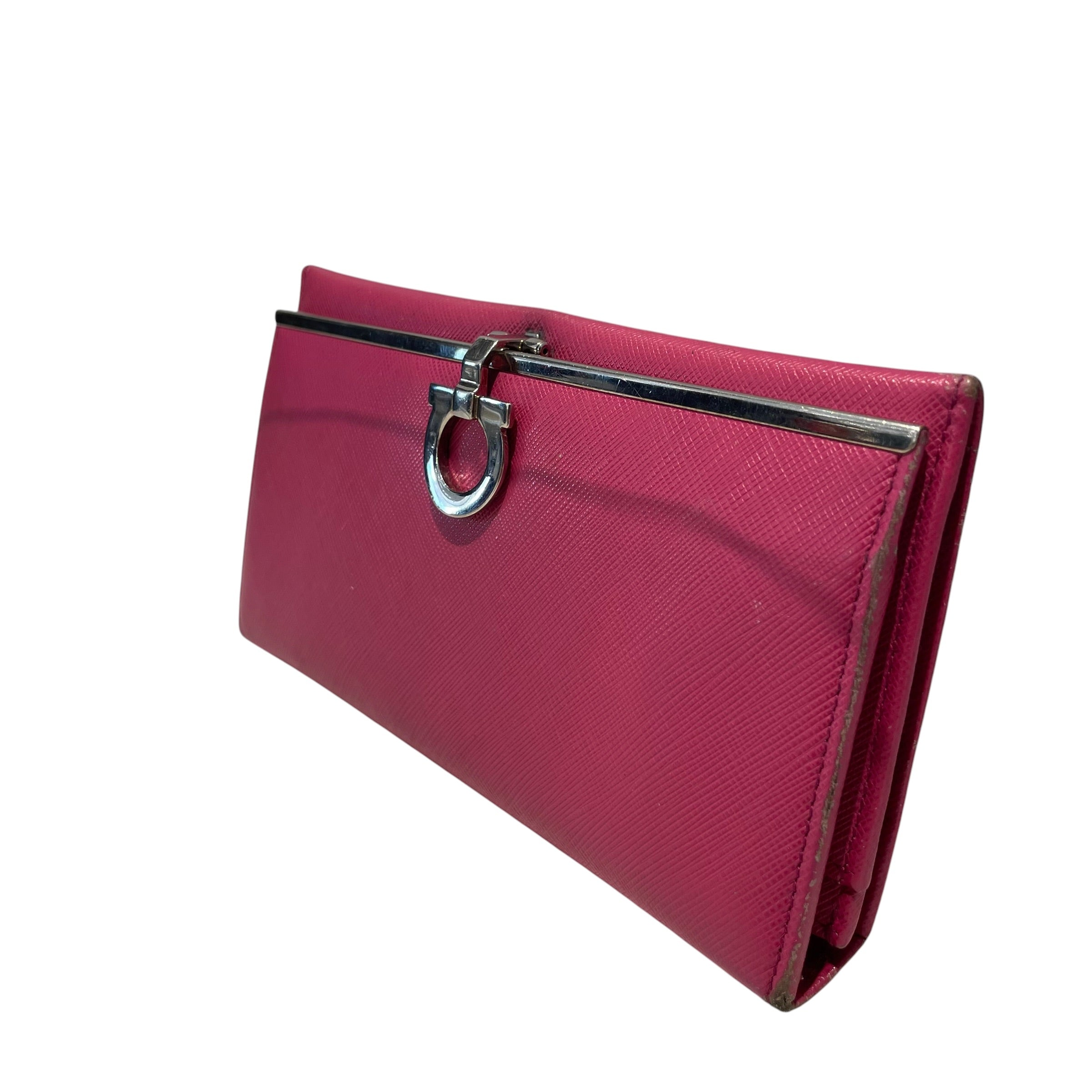 Salvatore Ferragamo/Long Wallet/Leather/PNK/L's/Gancini Continental Wallet view 4
