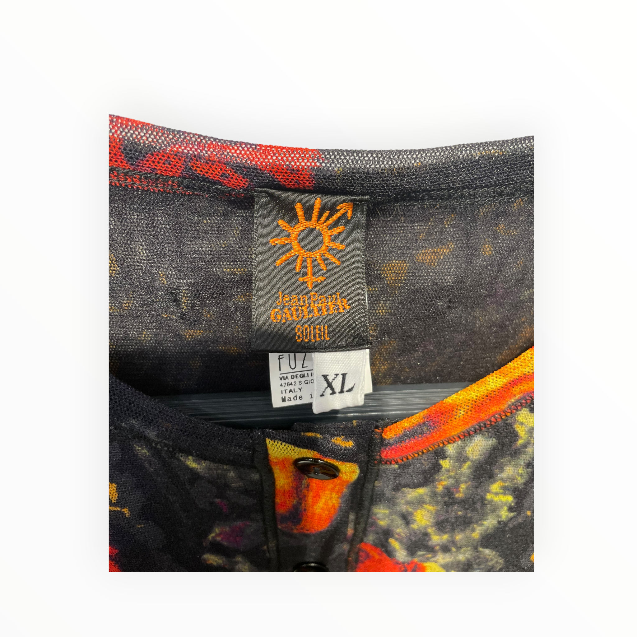Jean Paul GAULTIER SOLEIL/LS Blouse/XL/Floral Pattern/Polyester/MLT/ view 3