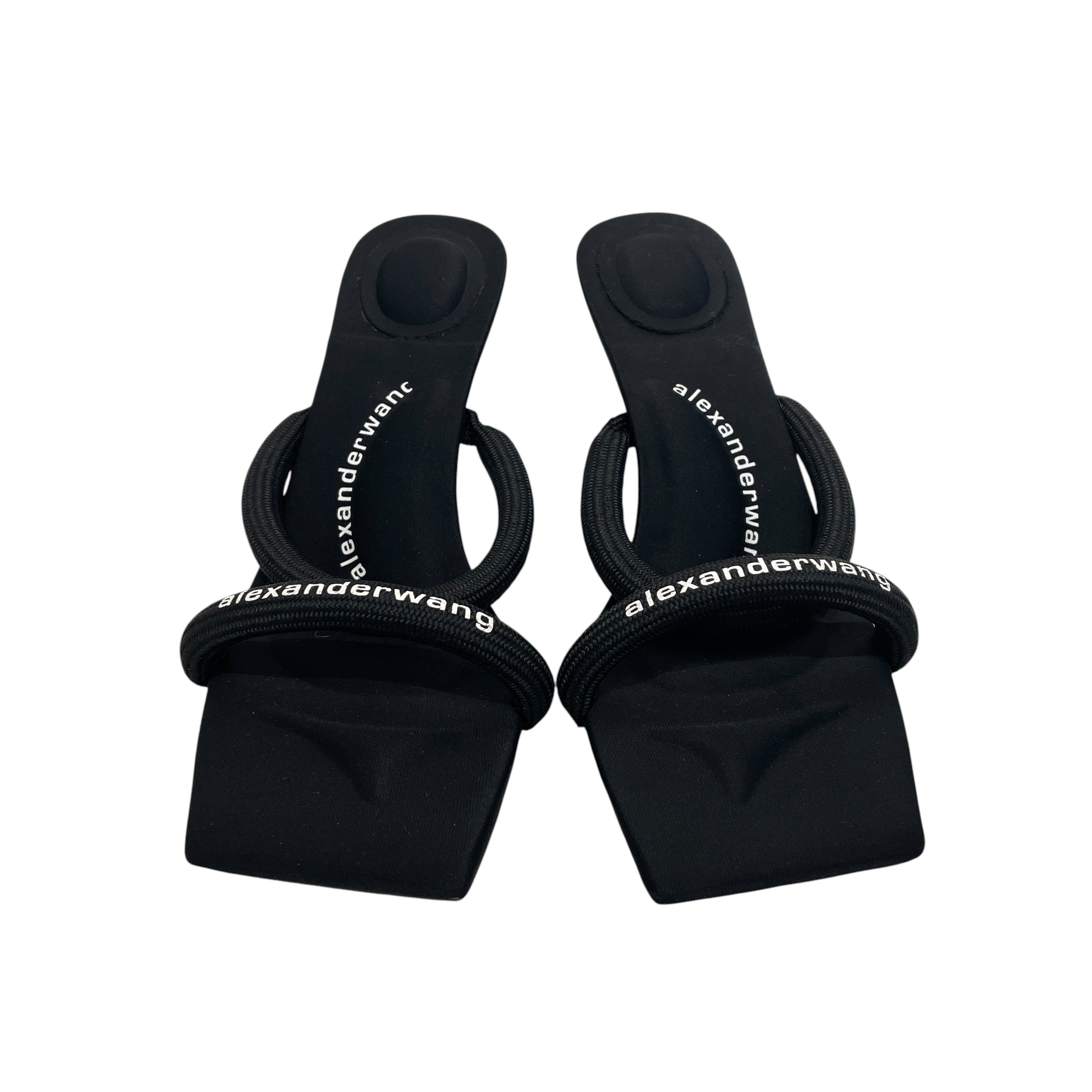 Alexander Wang/Heels/EU 40/BLK/Open-Toe/Julie Padded Slide Sandal view 4