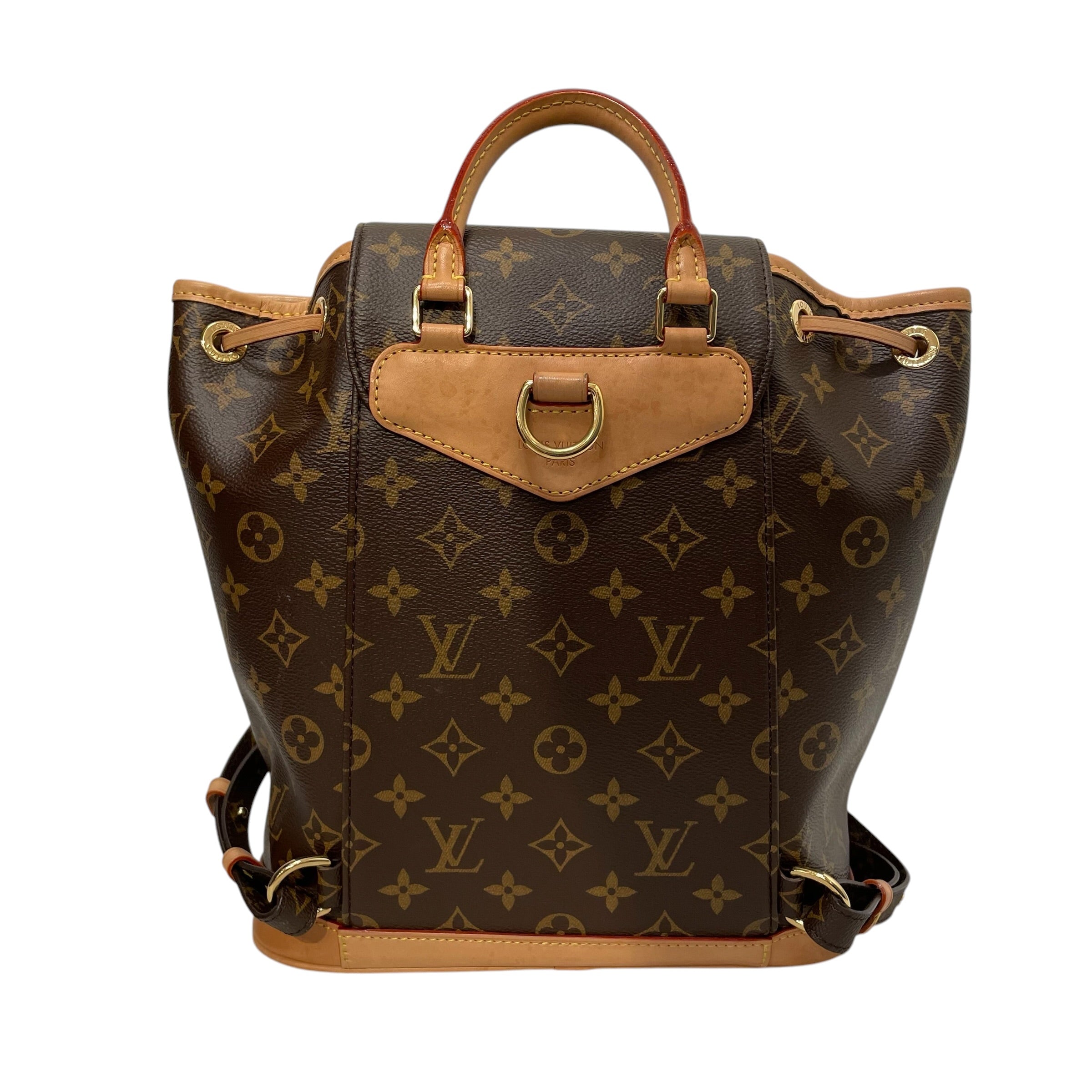 LOUIS VUITTON/Backpack/Monogram/Leather/BRW/Monogram Montsouris view 2