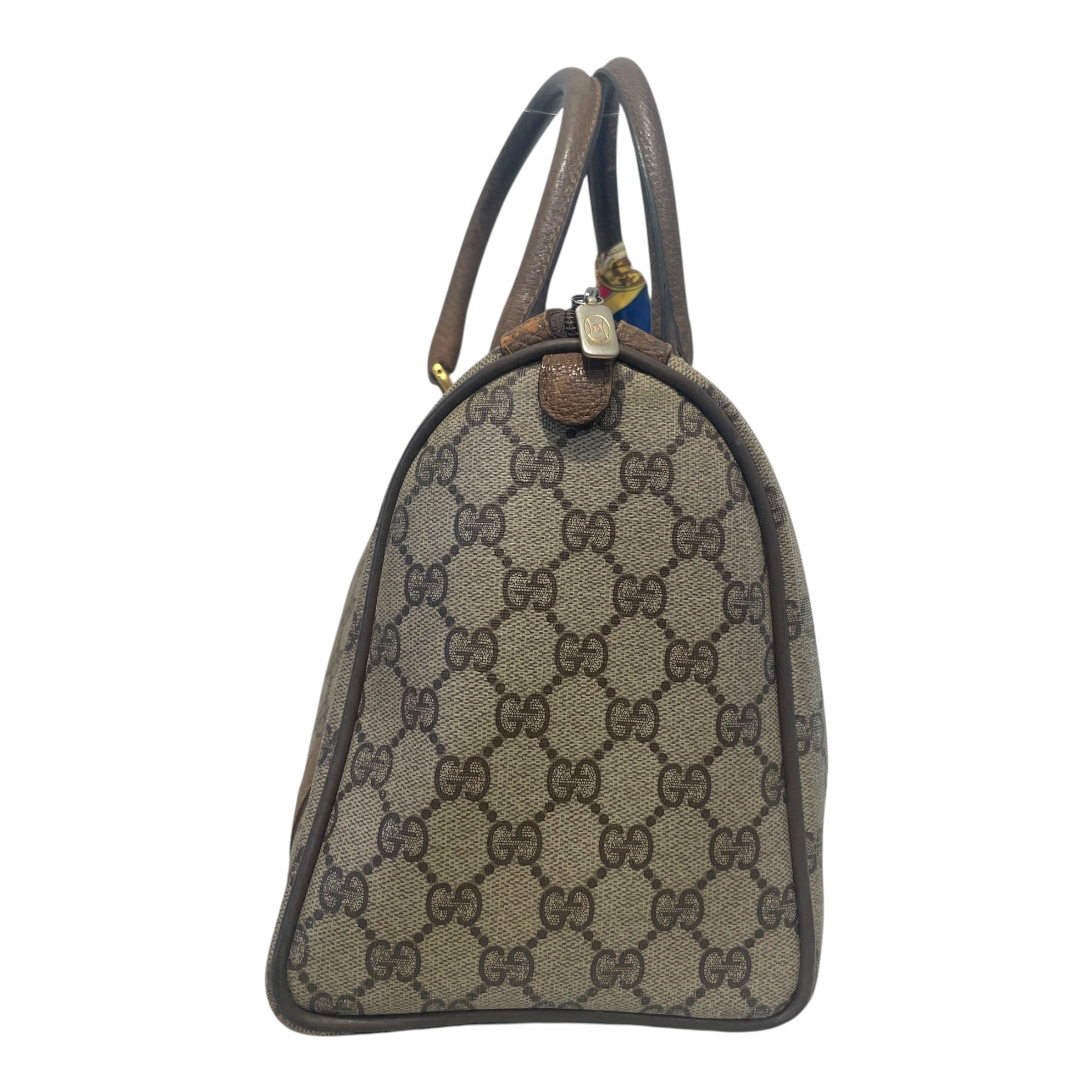 GUCCI/Luggage/Monogram/Leather/BRW/Ophidia Boston Bag view 3