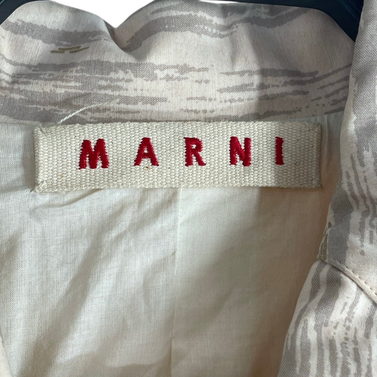 MARNI/Coat/40/All Over Print/Cotton/BEG/NATURE SCENE ROUND COLLAR view 3