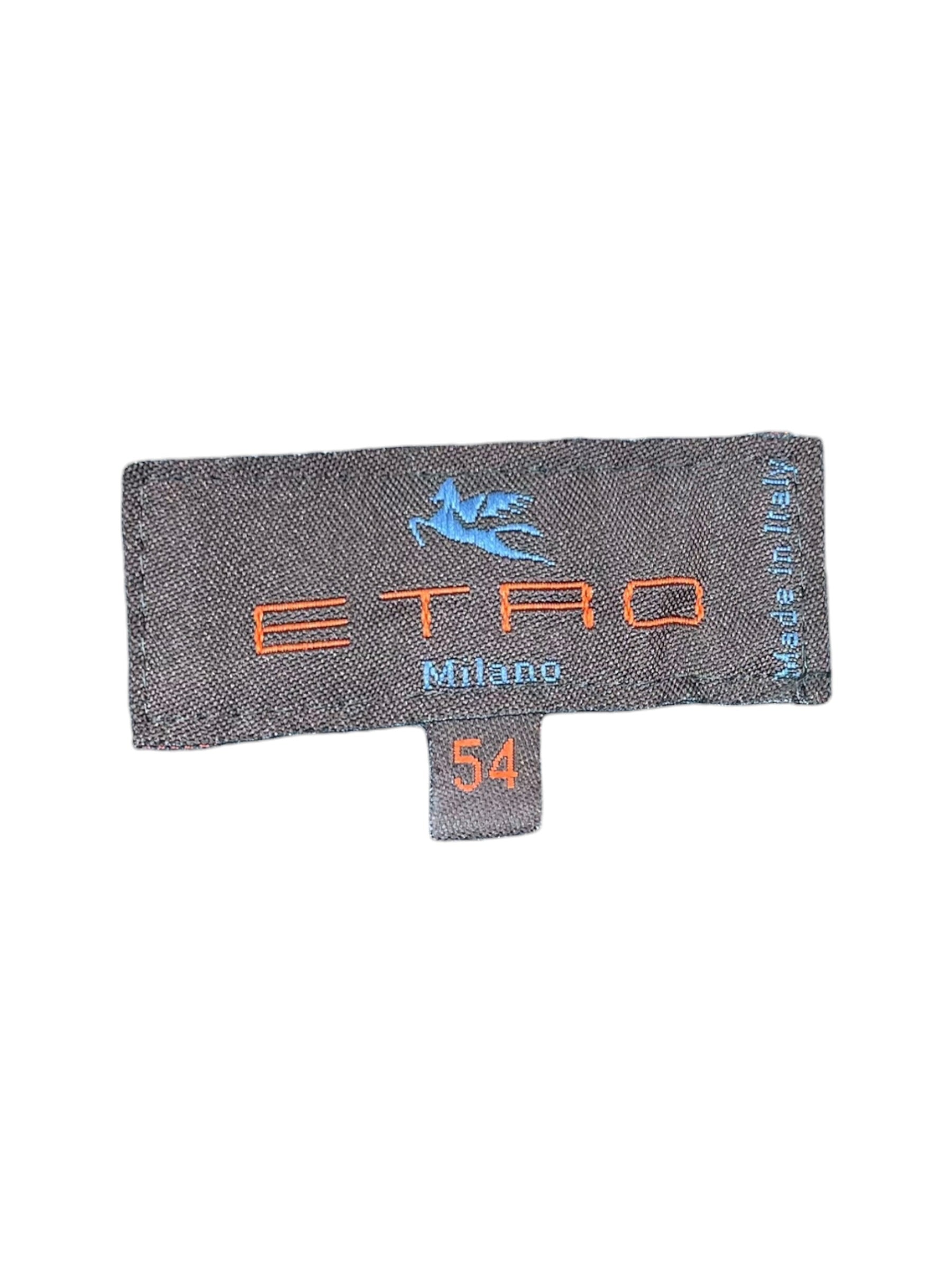 ETRO/T&B Set/54/Stripe/Acrylic/GRY/PINSTRIPE SUIT PAISLEY LINING view 4