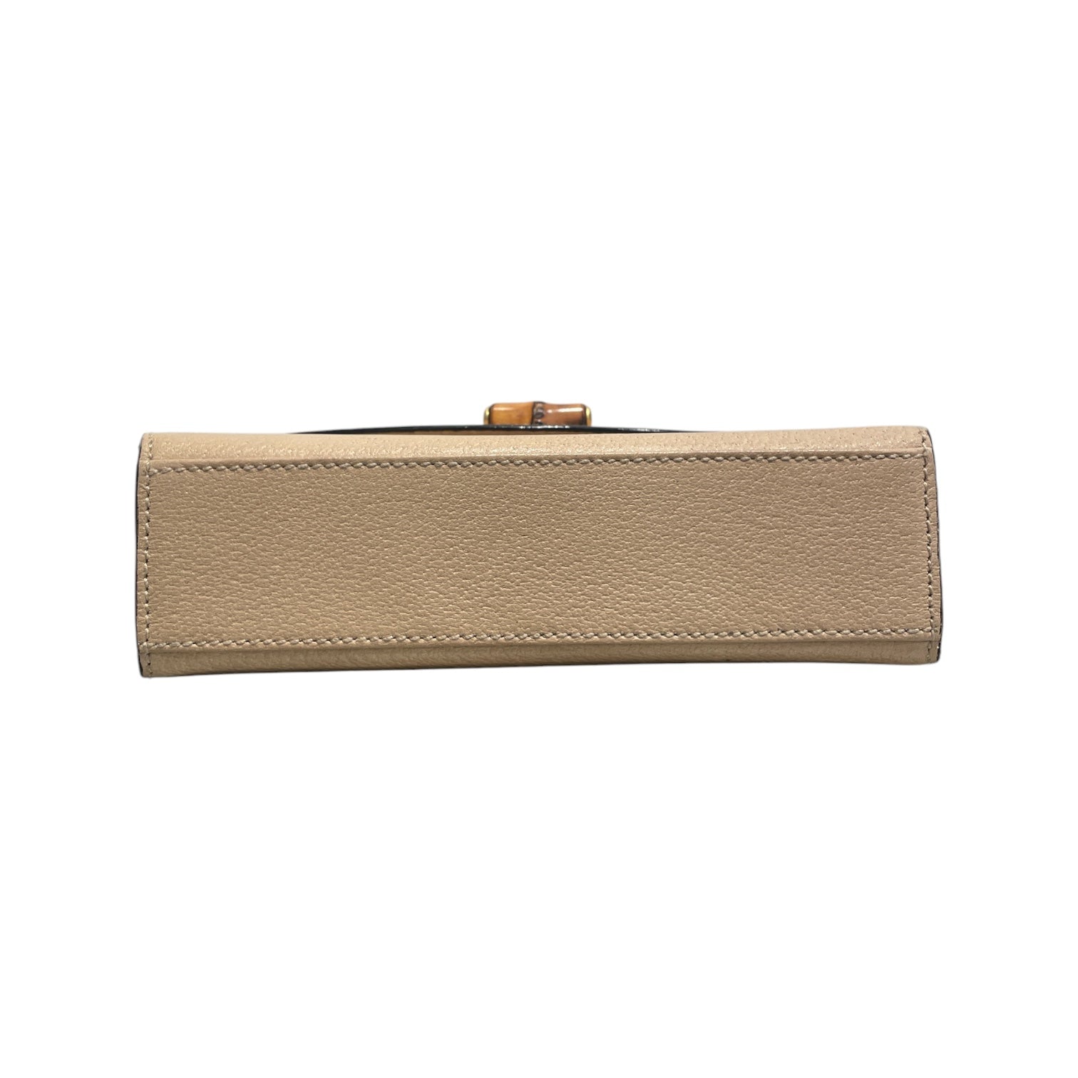 GUCCI/Cross Body Bag/Leather/BEG/Beige Bambo Lock Crossbody view 3