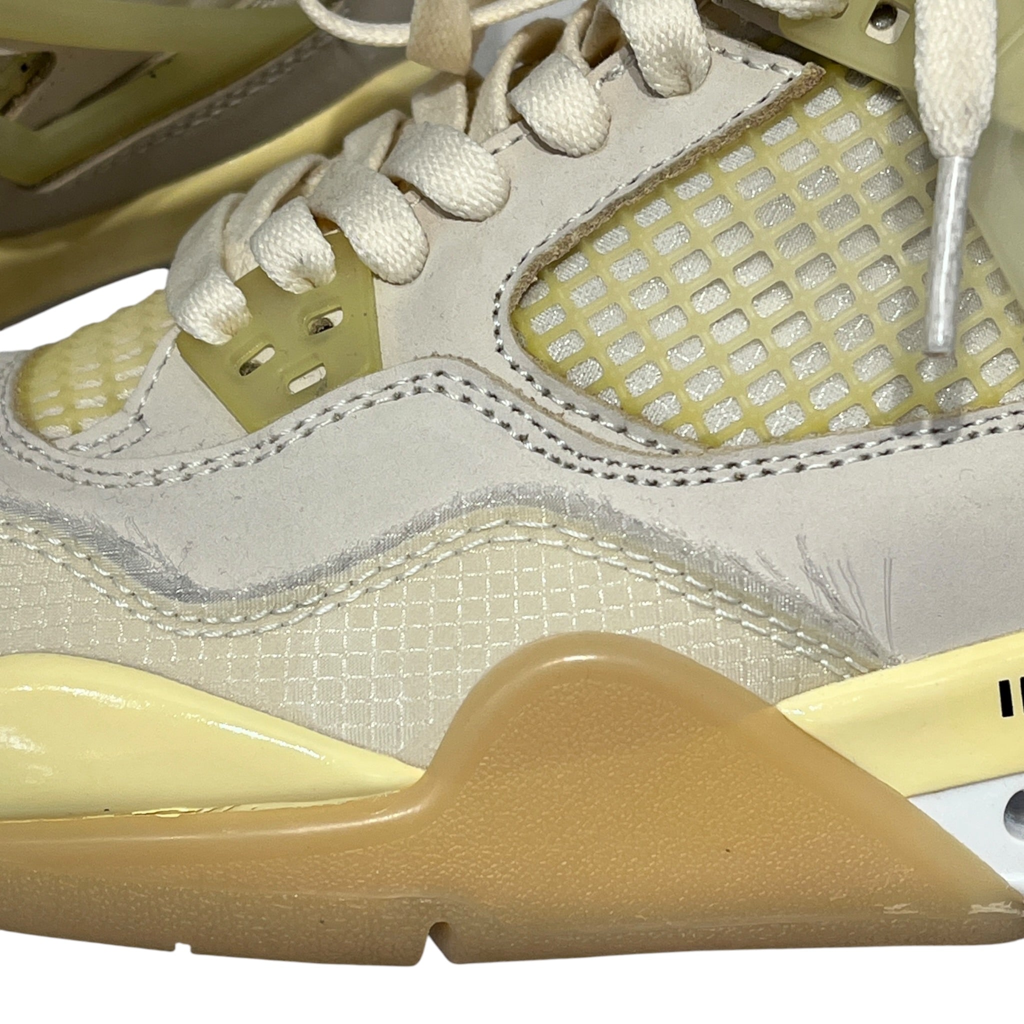 NIKE/OFF-WHITE/Hi-Sneakers/US 8/BEG/AIR J4 WHITE SAIL BEIGE MIDTOP view 6