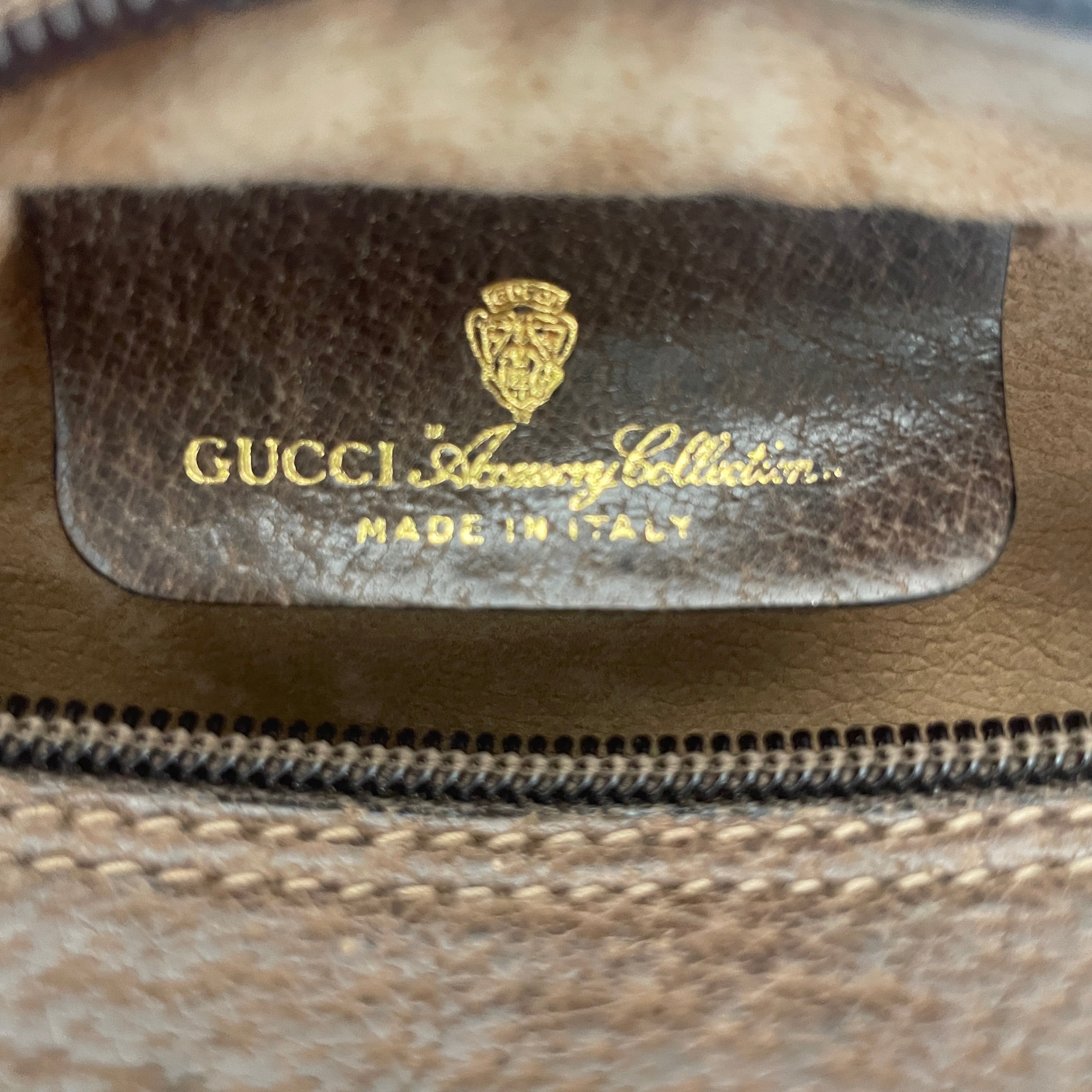 GUCCI/Cross Body Bag/Monogram/Cotton/KHK/GG SUPREME WEB STRIP BEIGE view 3