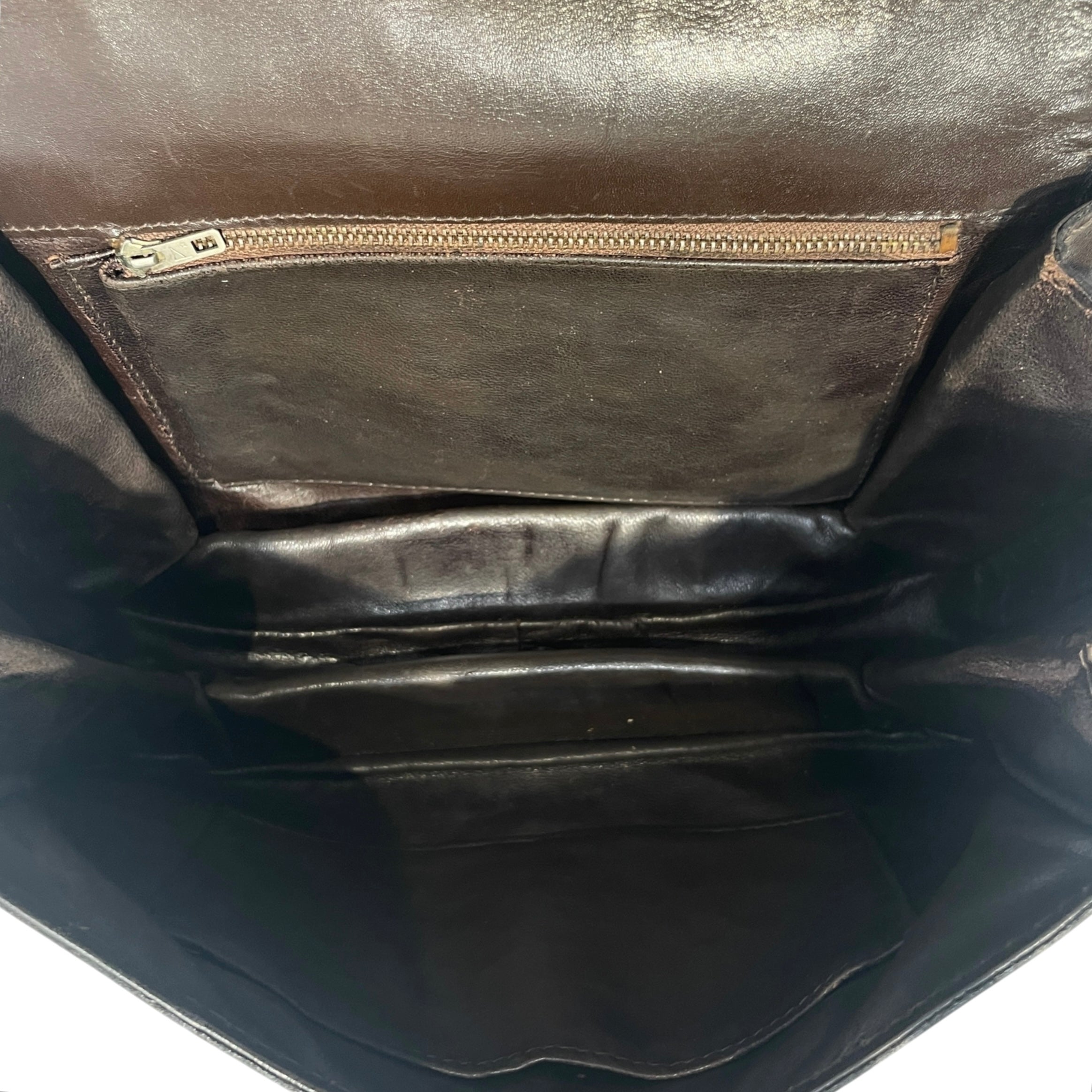 FENDI/Cross Body Bag/Monogram/Leather/BRW/Monogram Crossbody view 4