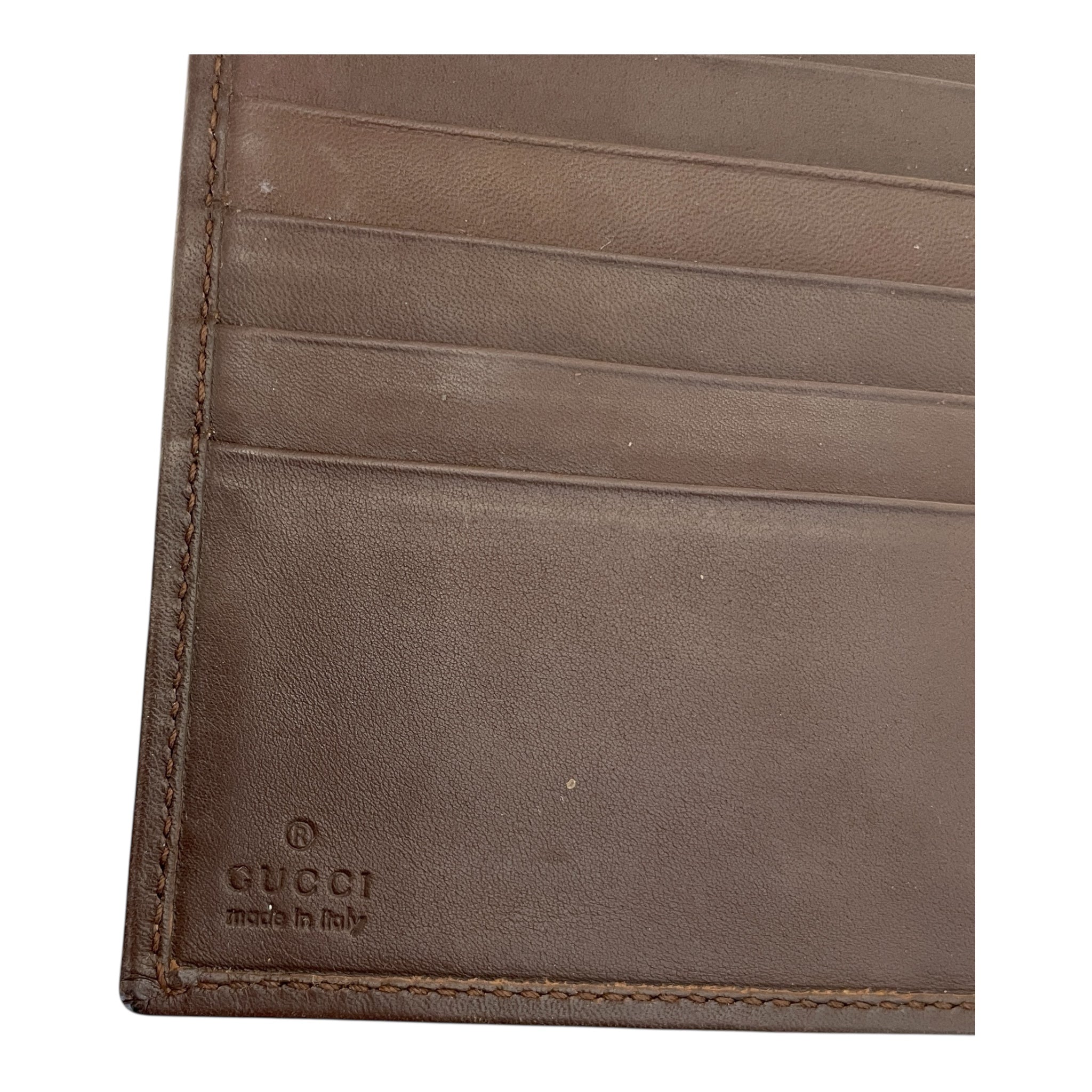 GUCCI/Bifold Wallet/Monogram/Cotton/CML/GG SUPREME view 3