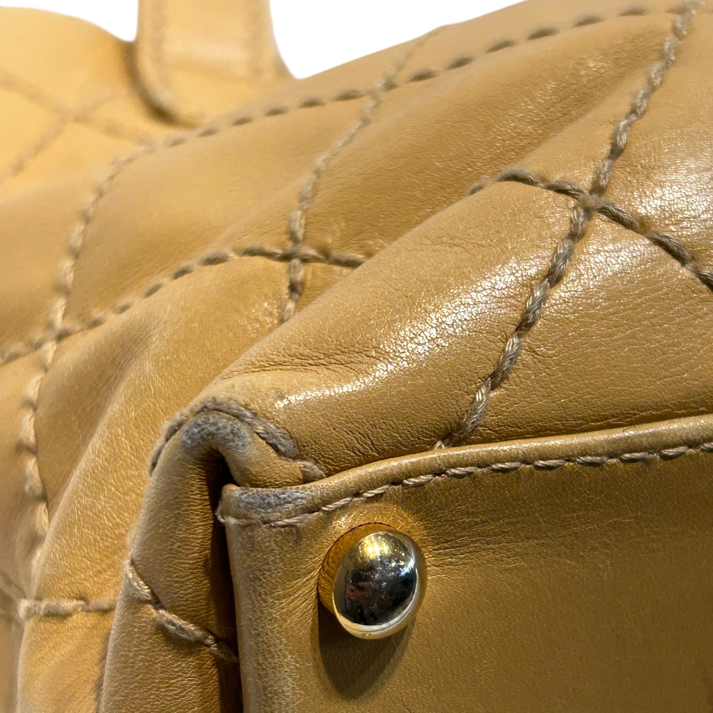 CHANEL/Tote Bag/Leather/CML/Quilted Wild Stitch Surpique view 9