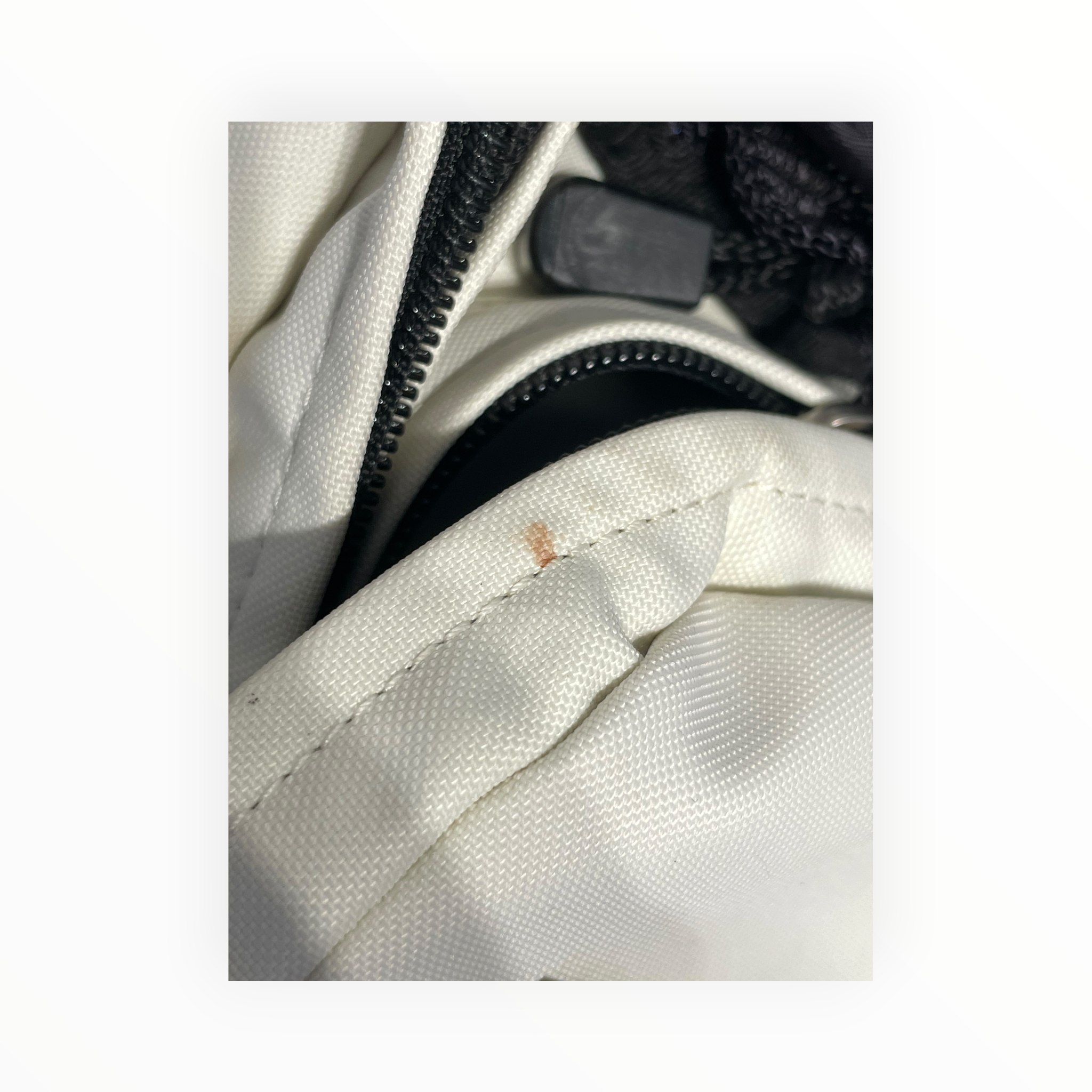 CHANEL/Cross Body Bag/Cotton/WHT/FANNY BAG view 8