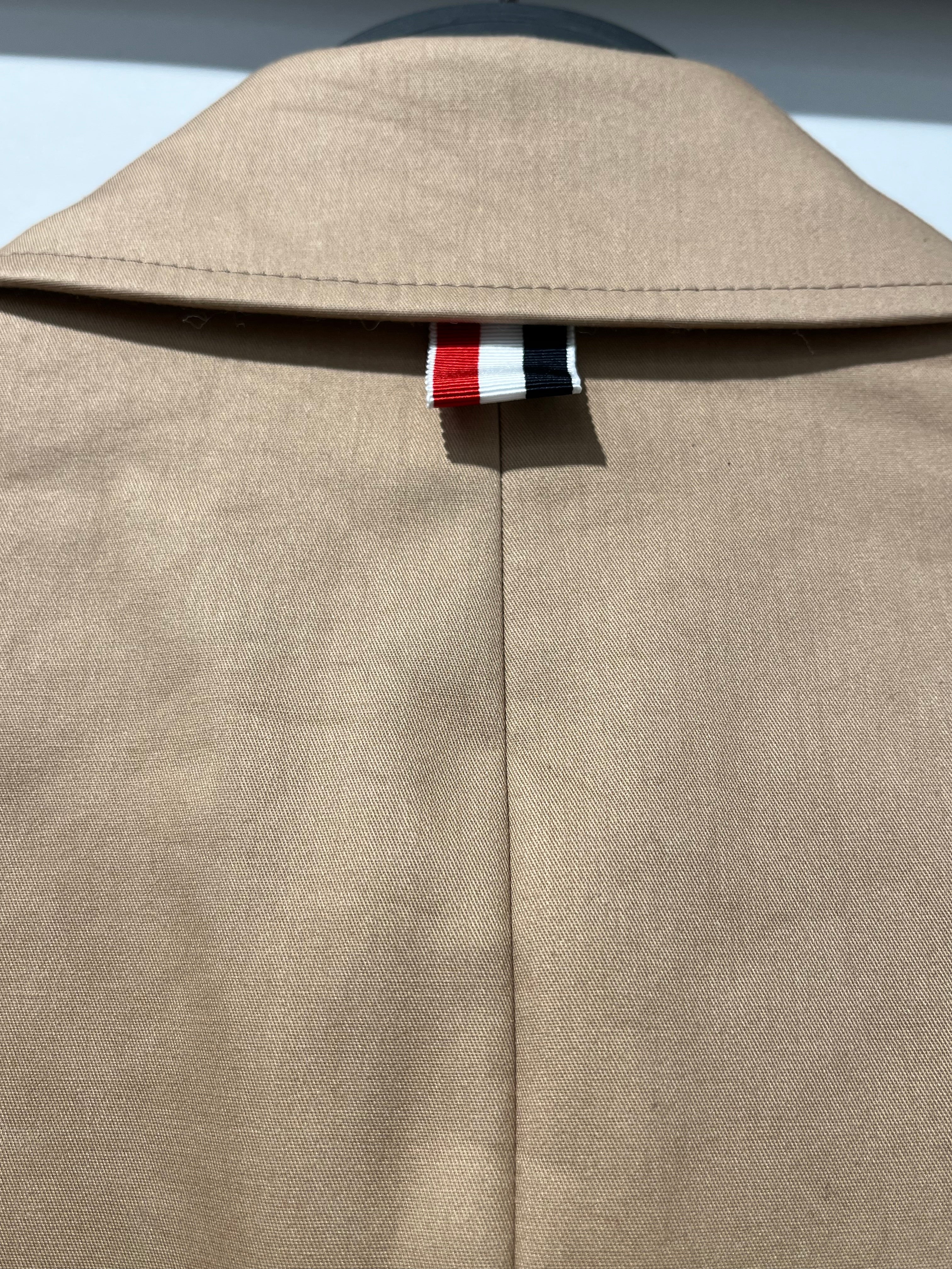 THOM BROWNE. NEW YORK/Tailored Jkt/2/Cotton/BEG/BAL COLLAR OVERCOAT MACKINTOSH view 5