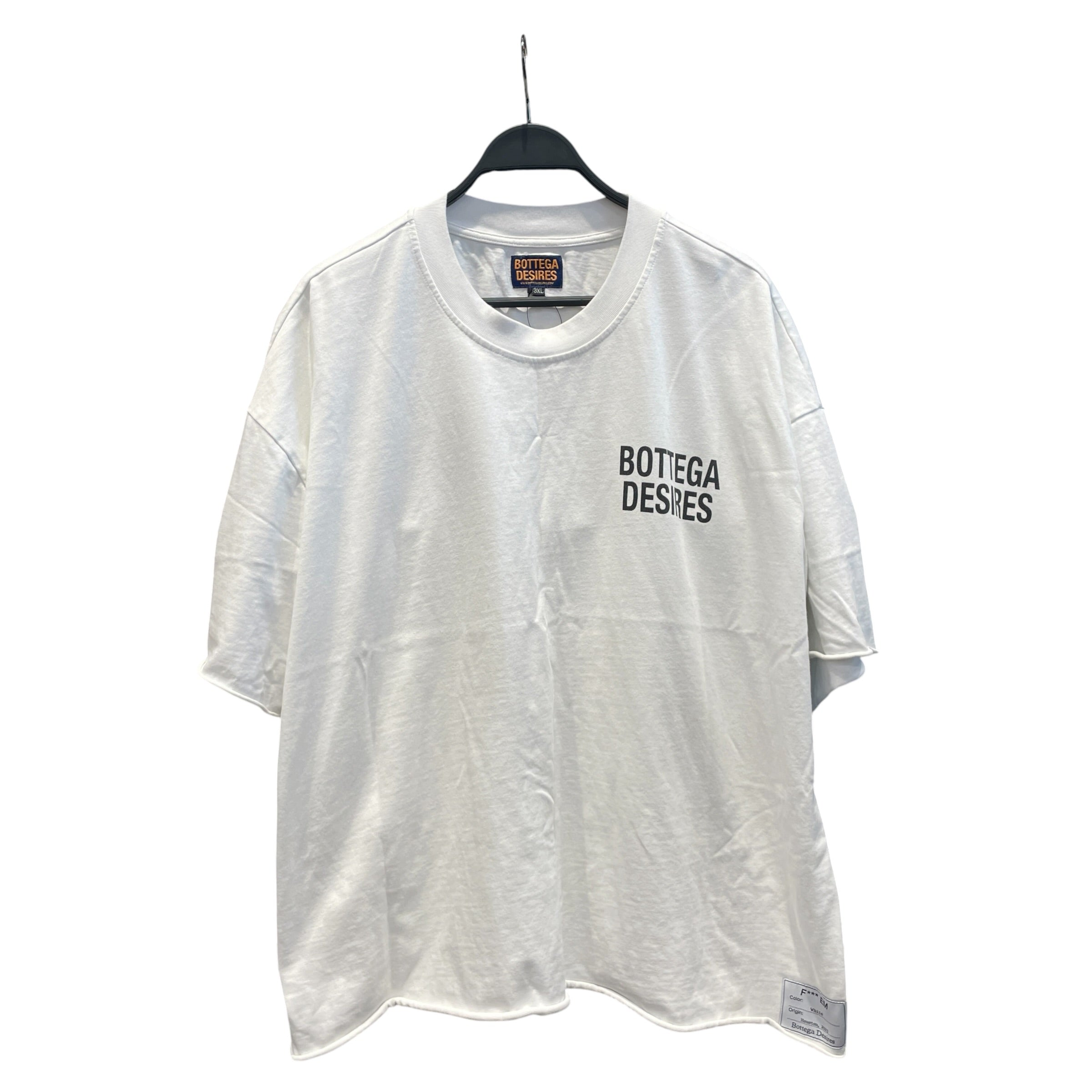 BOTTEGA DESIRES/T-Shirt/XXXL/Cotton/WHT/Graphic/if they can't take a joke view 1