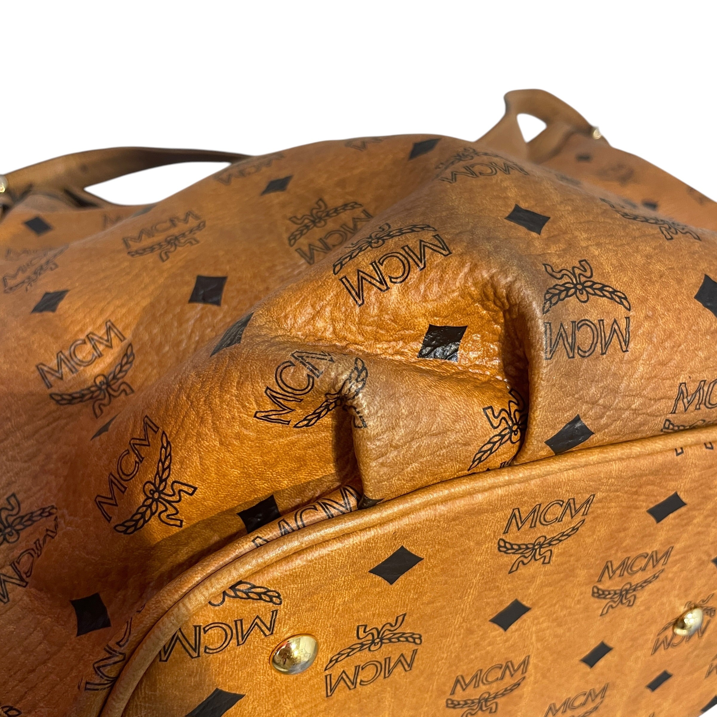 MCM/Tote Bag/Monogram/Leather/CML/Cognac Visetos Hobo view 5