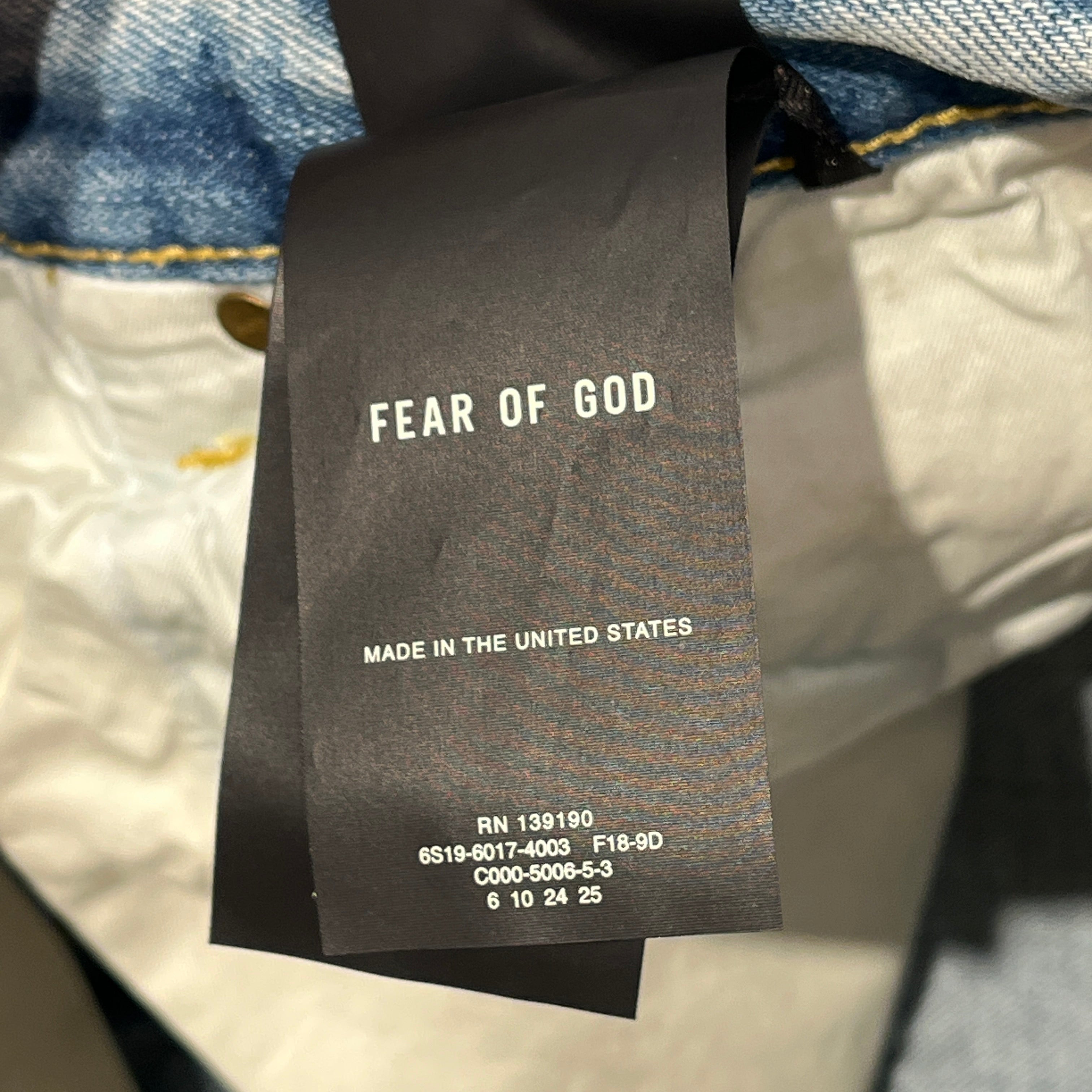 FEAR OF GOD/Straight Pants/29/Denim/BLU/SLIM DOUBLEKNEE BELTED LIGHT view 5