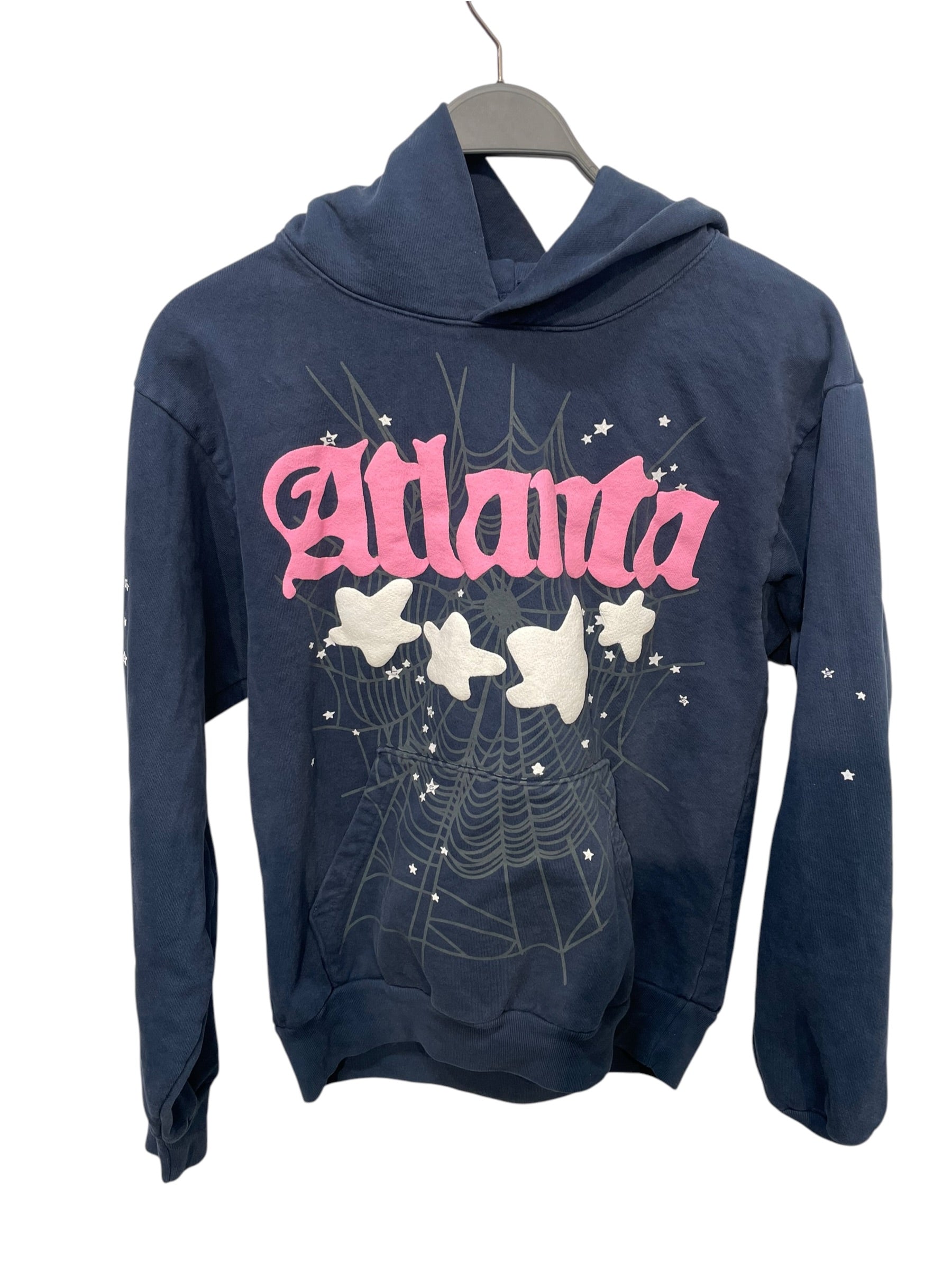 Sp5der/Hoodie/S/Graphic/Cotton/BLU/ATLANTA view 1