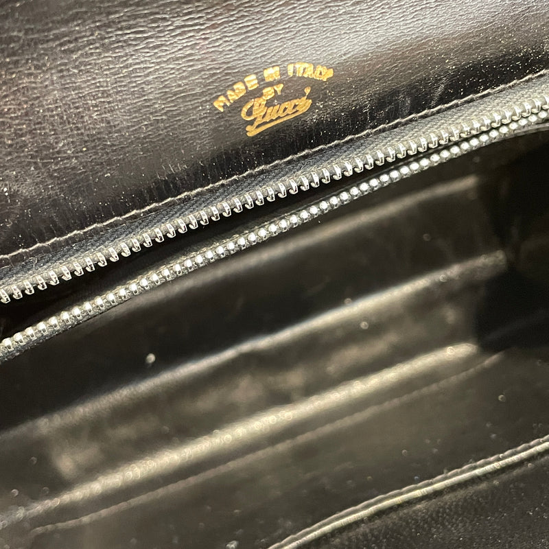 GUCCI/Hand Bag/OS/Leather/BLK/LIZARD SKIN LAPIS STONE BAG